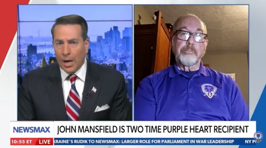 Newsmax TV America Right Now: Honoring Those Lost on Memorial Day with 2026 Purple Heart Patriot Project Mission Honoree John Mansfield 