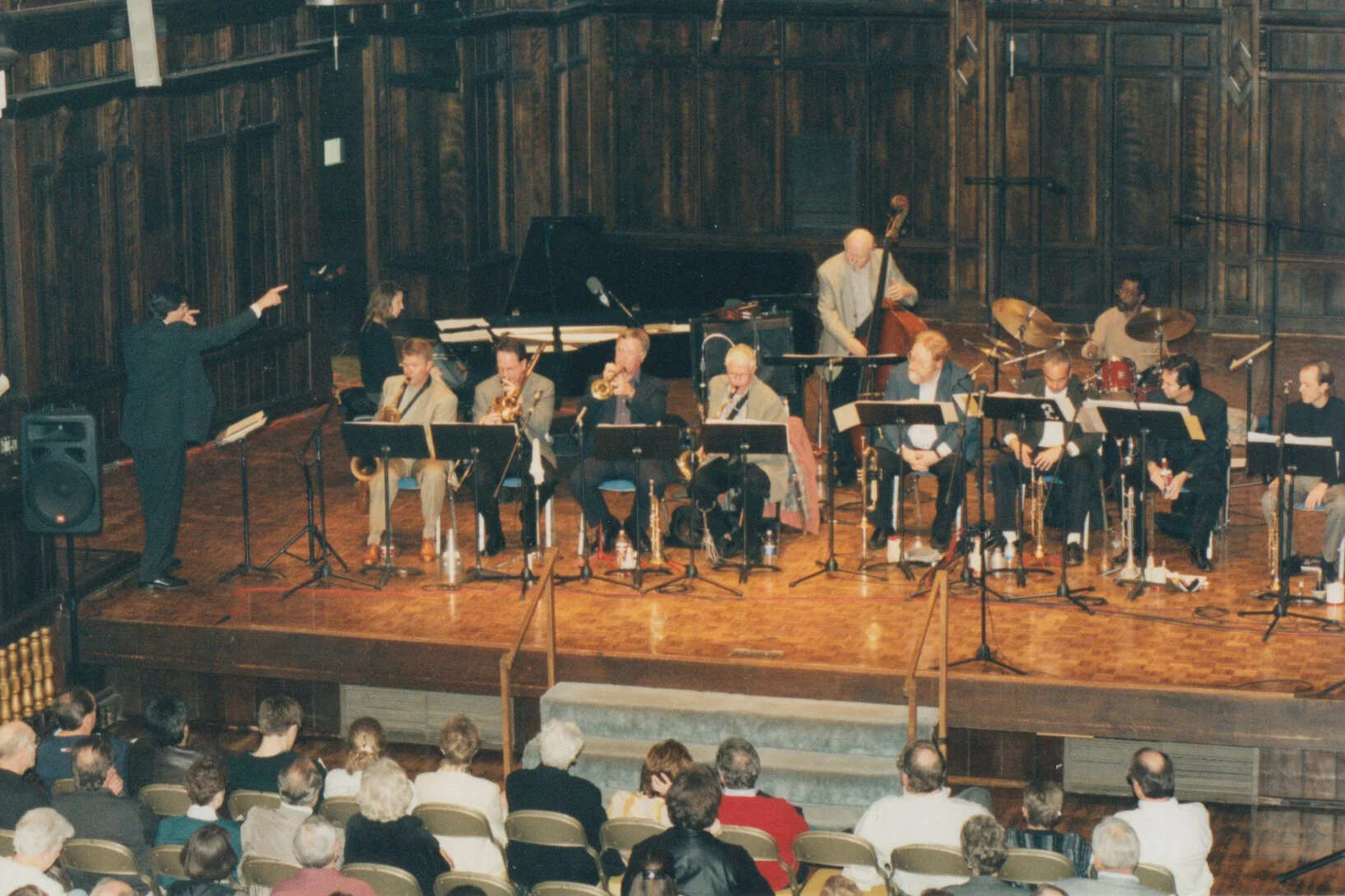 (L to R): Mark Masters, Cecilia Coleman, Danny House, Dave Woodley, Bob Summers, Bill Perkins, Putter Smith, Ron Stout, Kye Palmer, Sherman Ferguson, Ron King, Marc Lewis