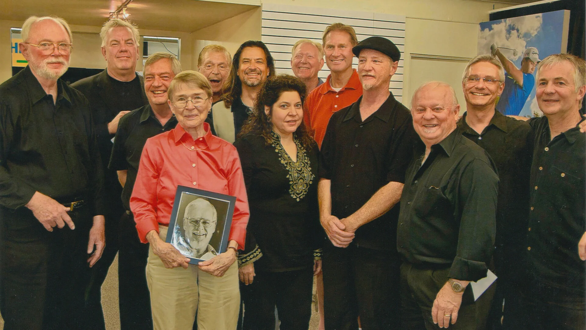(L to R): Gary Foster, Chris Conner, John Mitchell, Donna Fischer, Gene Cipriano, Mark Masters, Stephanie O’Keefe, Alan Shultz, Peter Carlson, Brad Dutz, Don Shelton, Ed Czach, Kendall Kay