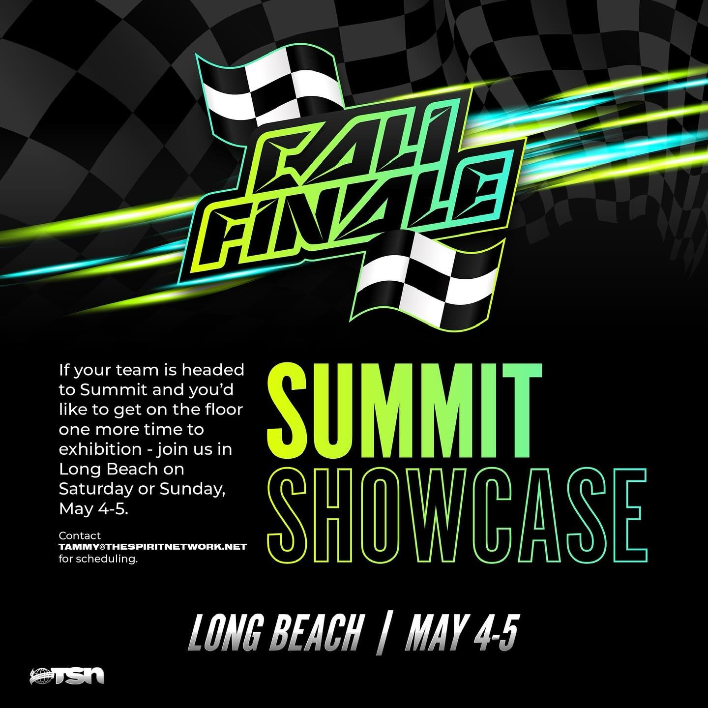 Join TSN in Long Beach to showcase your Summit Team - contact us for more details 🏁🌴