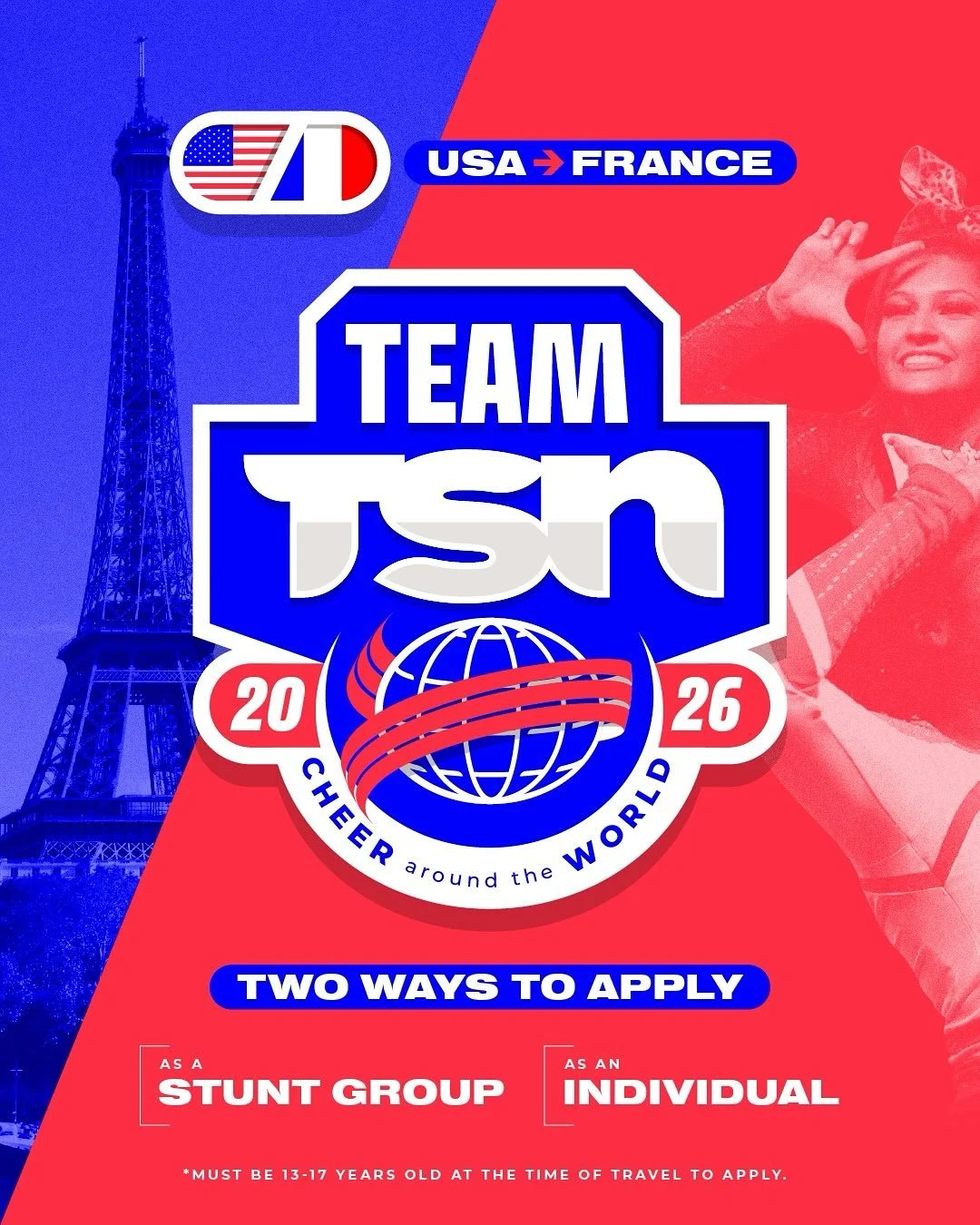 Team TSN is calling YOU! ☎️

This season, The Spirit Network will be choosing a team of athlete ambassadors to represent TSN at the June 2026 French Royale in D&eacute;cines-Charpieu, France. &nbsp;

Get ready to broaden your horizons by learning fro