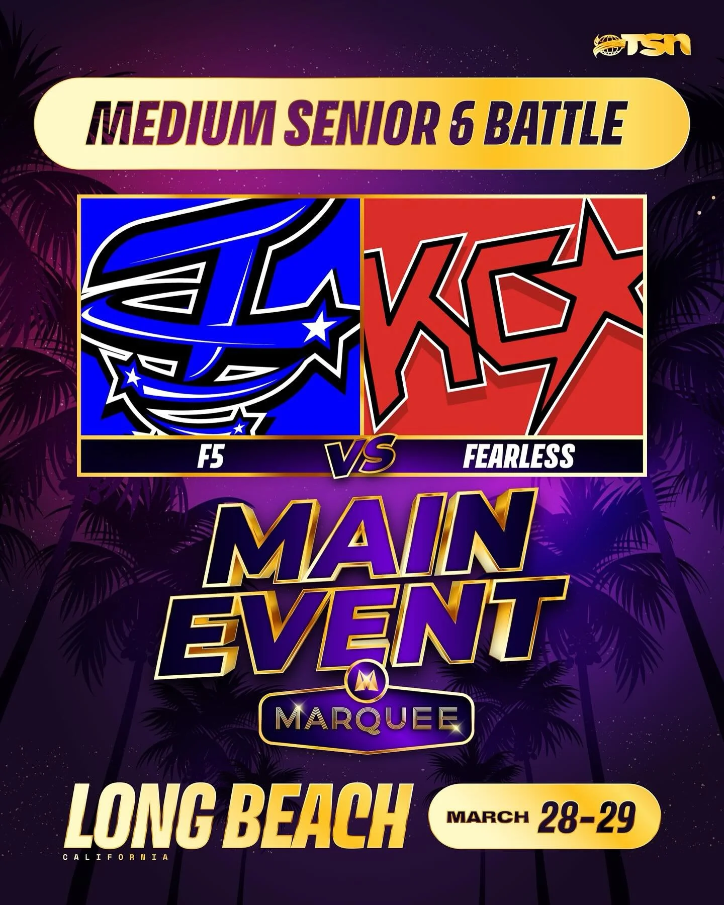 Surprise! 😉💙 

The Maryland Twisters F5 will take on KC Cheer Fearless in the Medium Senior 6 division of the 2026 Main Event! Who will you be cheering on? ⬇️

#TheSpiritNetwork | #TheMainEvent