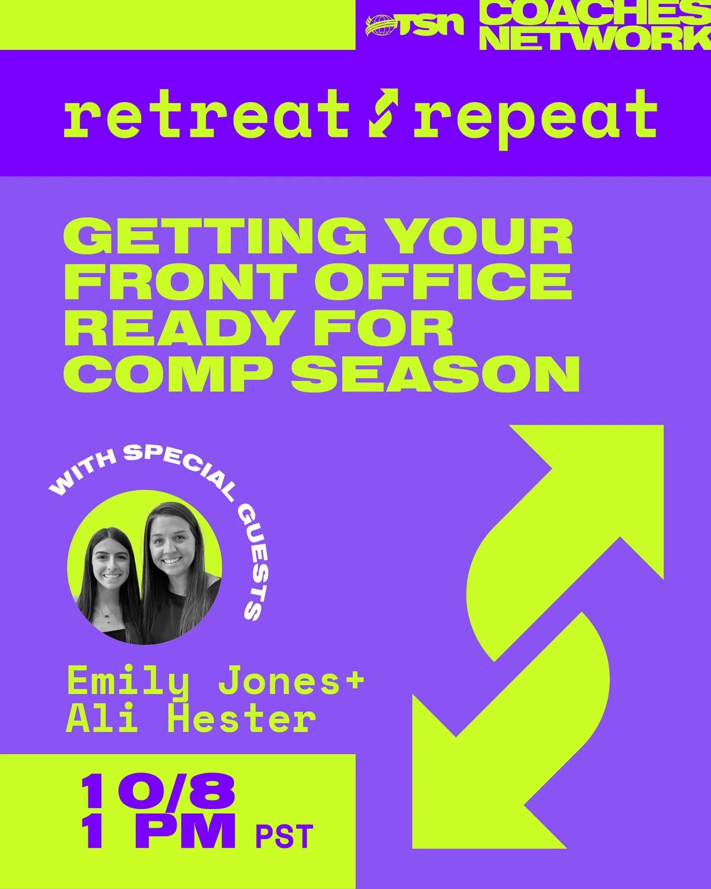 This Wednesday! 📆
Join us on this week’s Retreat Repeat as Emily Jones and Ali Hester talk organizing your front office. Send us a message or check our story for the zoom link! 
#TheSpiritNetwork | #RetreatRepeat