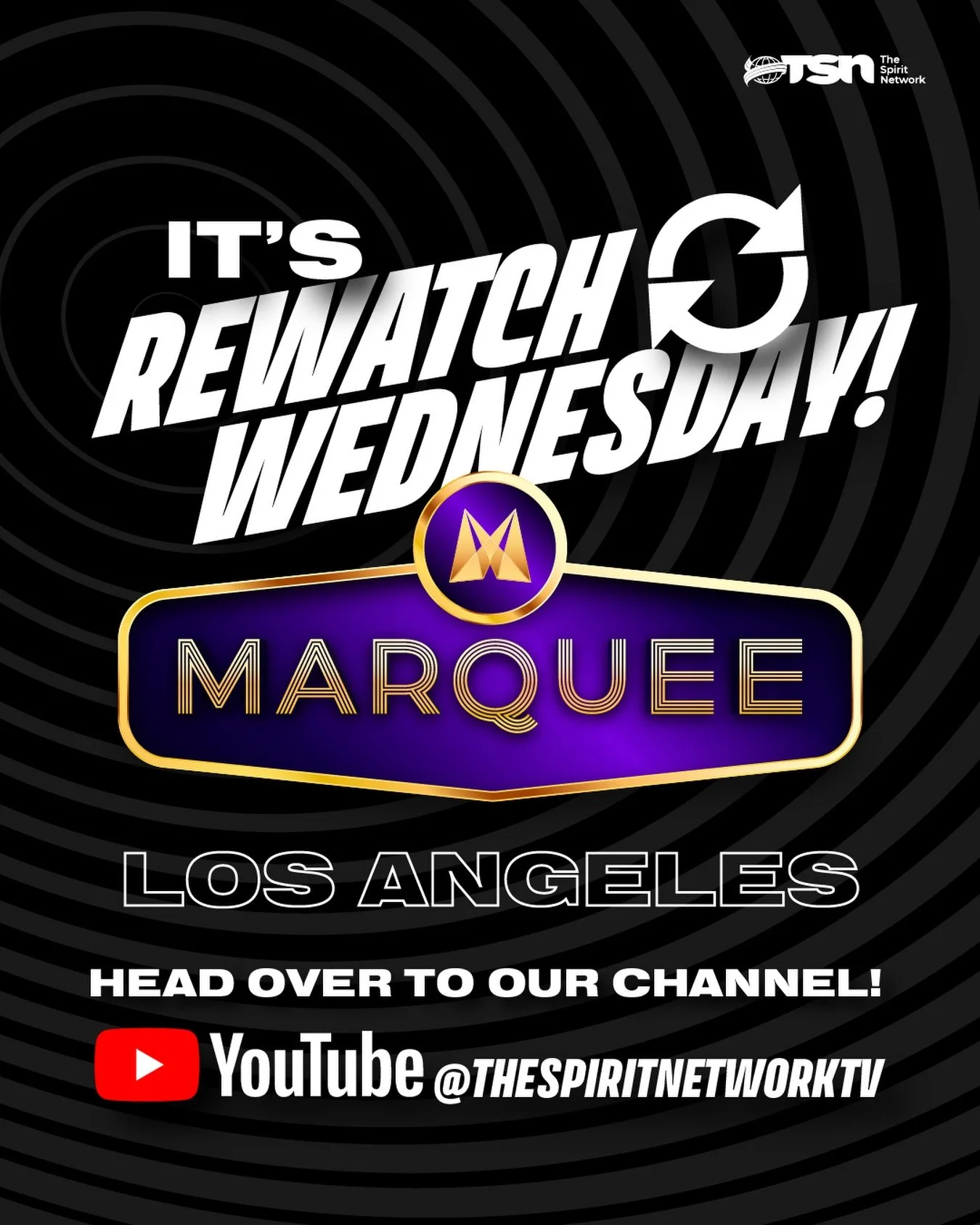 The BEST day of the week is here! 🌀

Head to TheSpiritNetworkTV on YouTube to catch all of the action from this past weekend&rsquo;s LA Marquee! 💜

#TheSpiritNetwork | #RewatchWednesday