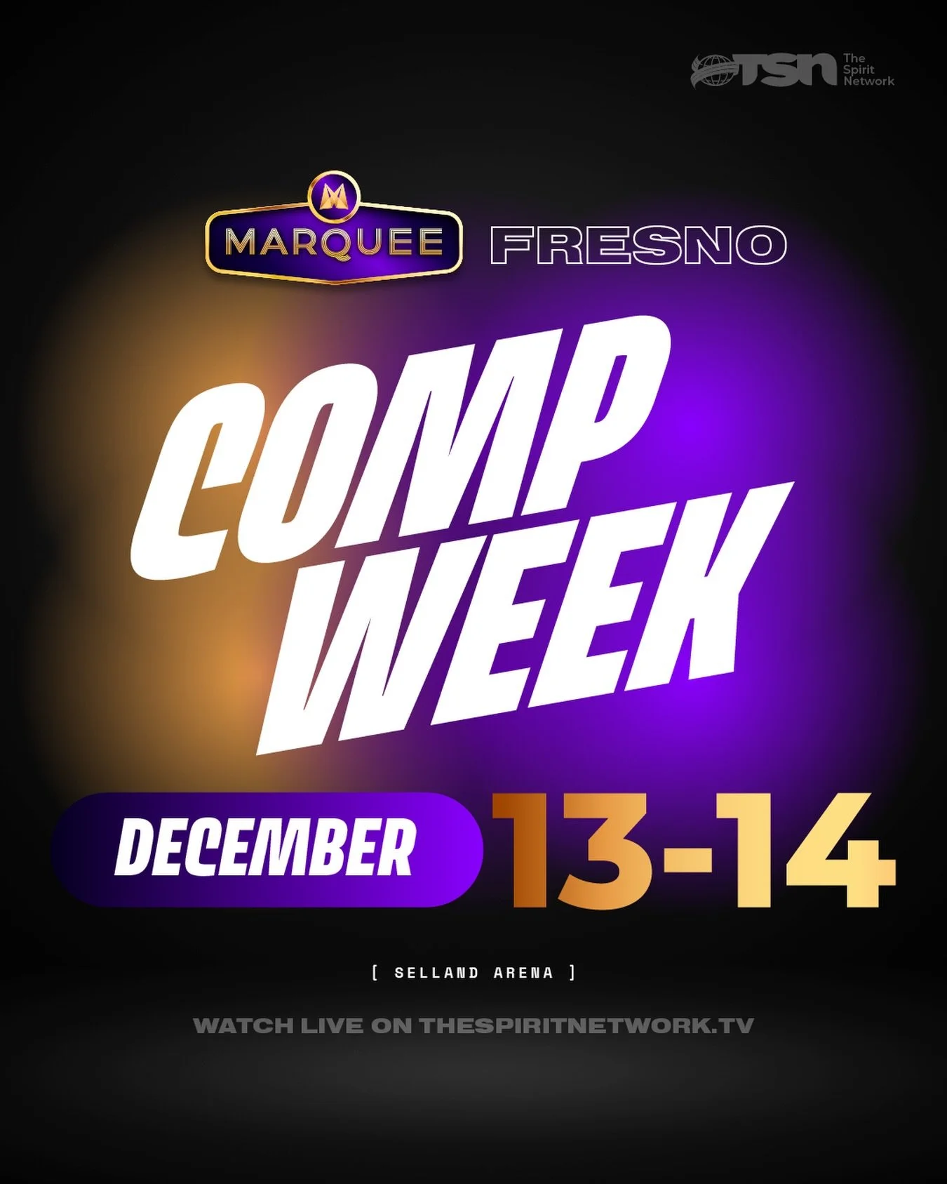 Hellooooo Fresno! 👋

We can&rsquo;t wait to bring you all of the Marquee action this coming weekend!

#TheSpiritNetwork | #FresnoMarquee