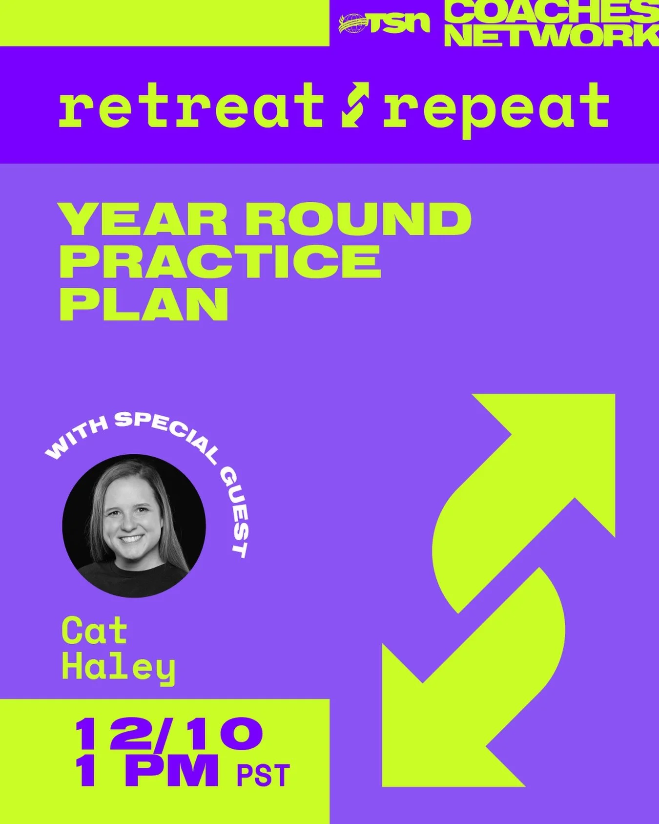 Join us on TOMORROW&rsquo;S Retreat Repeat! 🔁 

Cat Haley will be signing on to discuss year round practice plans. Message us to find out how you can get in on this call for FREE! 💌

#TheSpiritNetwork | #RetreatRepeat