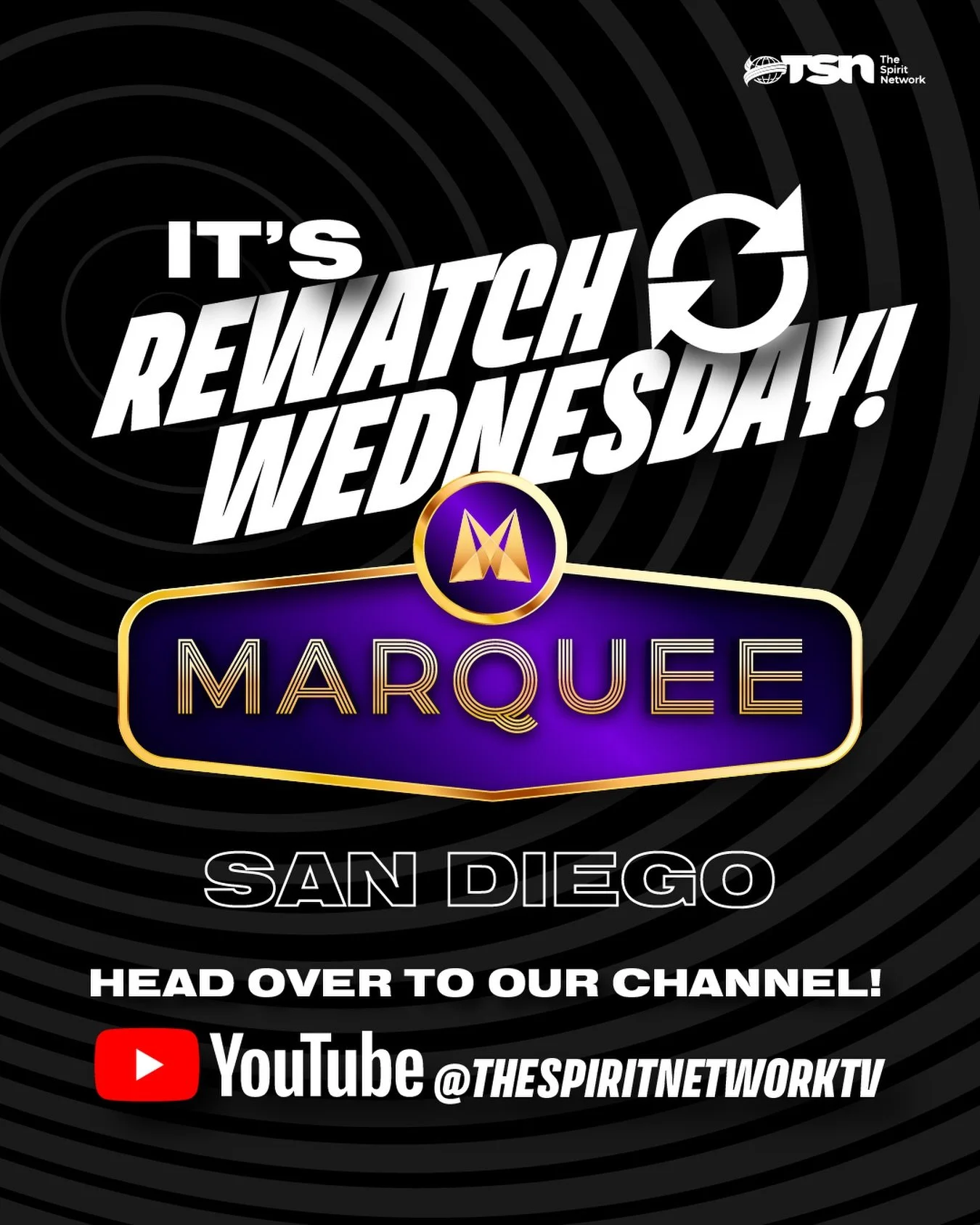 You know what day it is! 🫵🌀

Check out our YouTube channel all day today and tomorrow as all of the performances from SUPER SIX go live! 

#TheSpiritNetwork | #RewatchWednesday