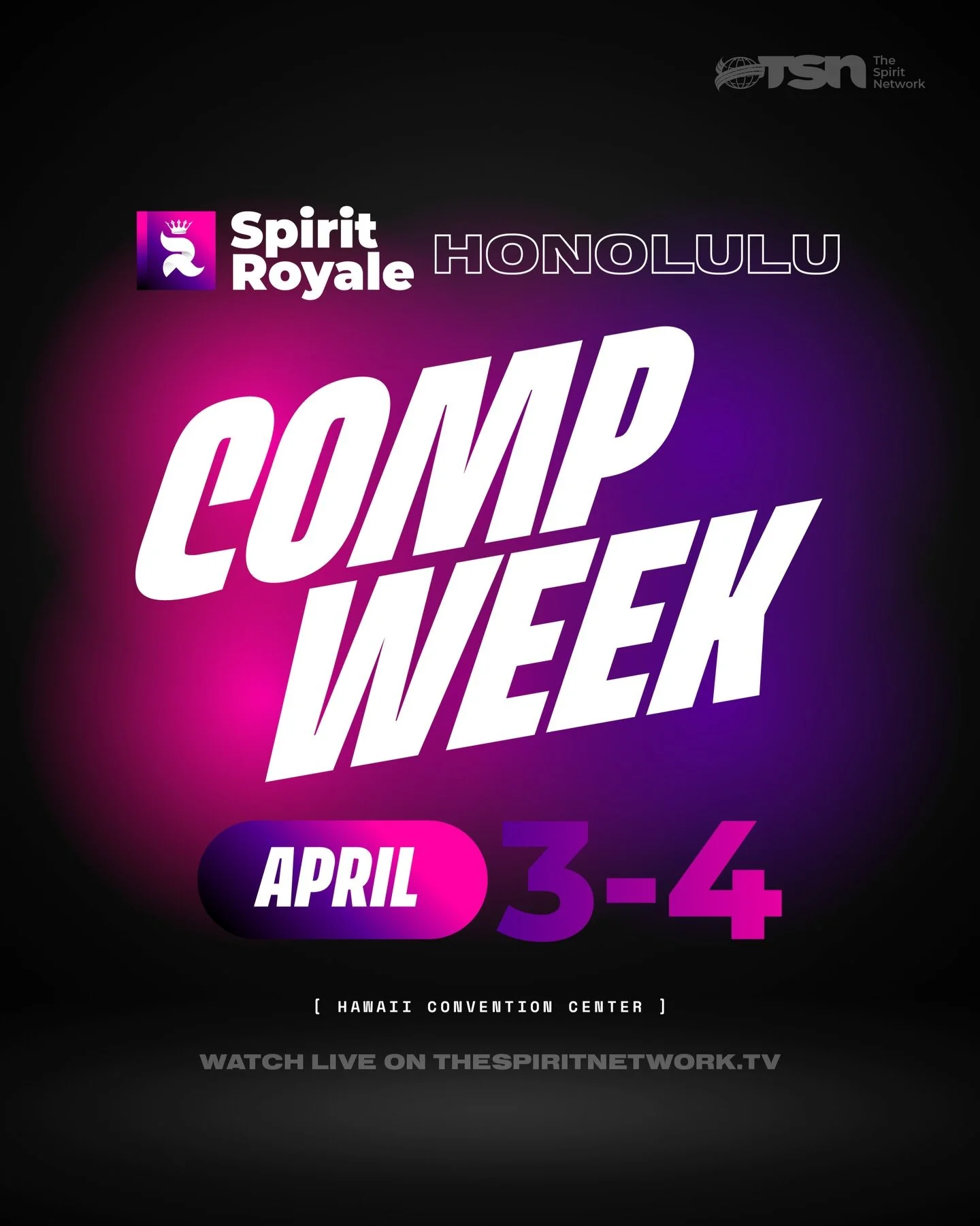 Hawai&rsquo;i - LET&rsquo;S DO THIS! 🌺

Who is ready for another incredible event in Honolulu this weekend? 💗

#TheSpiritNetwork | #HawaiiSpiritRoyale