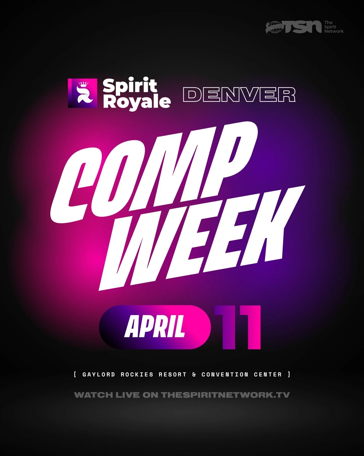 The Spirit Network is heading to Denver this weekend to bring the Spirit Royale energy to Colorado! ⭐️

Get ready for an unforgettable weekend with TSN! Will we see your team there? ⬇️

#TheSpiritNetwork | #DenverSpiritRoyale