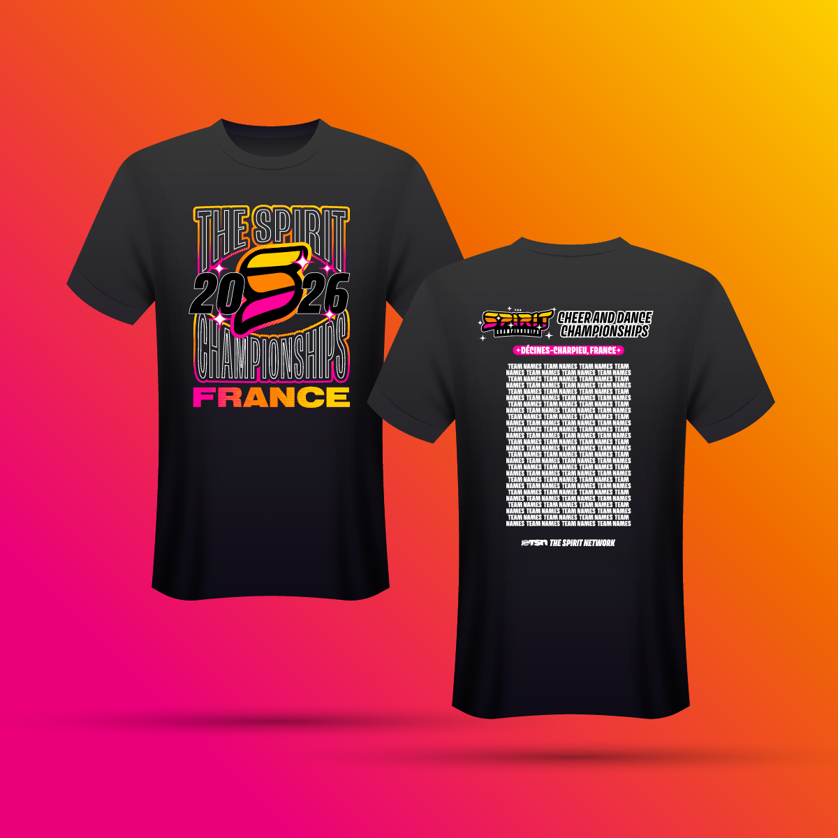 2026 The Spirit Championships France Event Tee