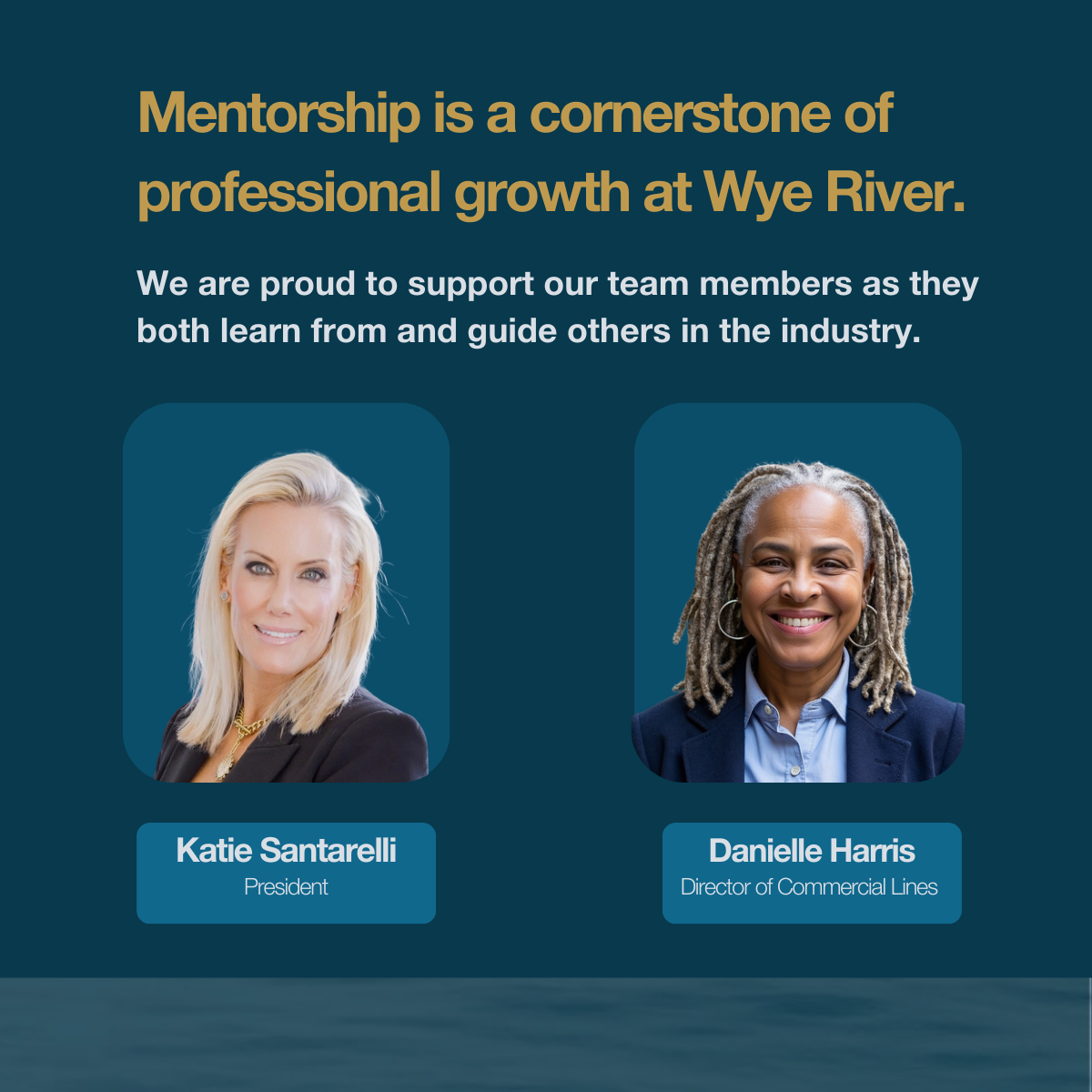Mentorship is a cornerstone of professional growth at Wye River