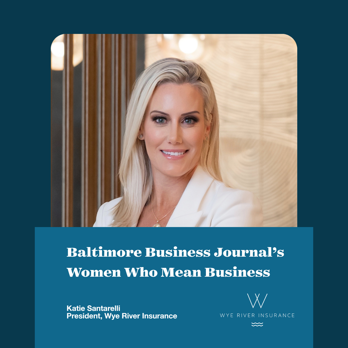 Wye River Insurance President Named Among 2026 “Women Who Mean Business” Honorees