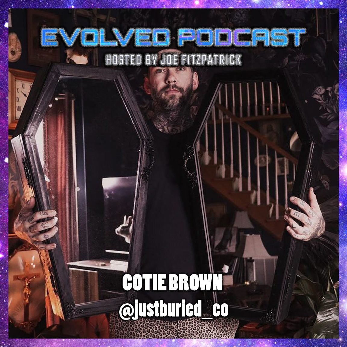 DON&rsquo;T GET MAD, GET BUSY: COTIE BROWN @justburied_co AND WIFE KIMBER CREATE &ldquo;THE FINER THINGS IN DEATH&rdquo; | EP. 015

Cotie Brown is the co-owner and operator of Just Buried Co. Masters of the Macabre, husband and wife duo Cotie and Kim