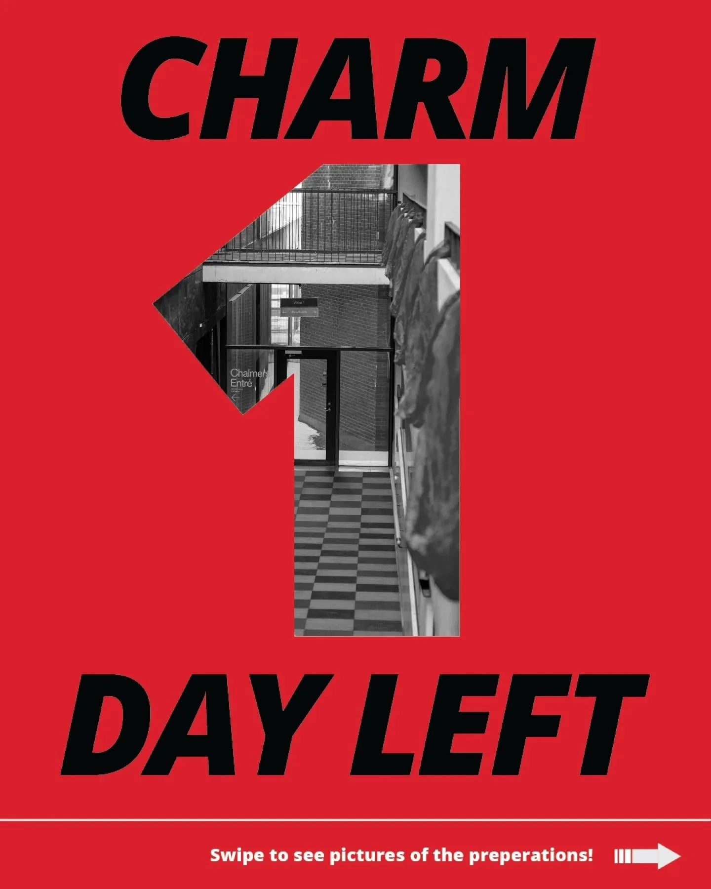 💥 1 DAY LEFT UNTIL CHARM 💥

Tomorrow it is finally time for CHARM 2026! The fair is open 10-16 on Tuesday and 10-15 on Wednesday.

Make sure to pass by the CHARMk booth in SB, the tape throwing competition outside of Alf &Aring;kerman in the Studen