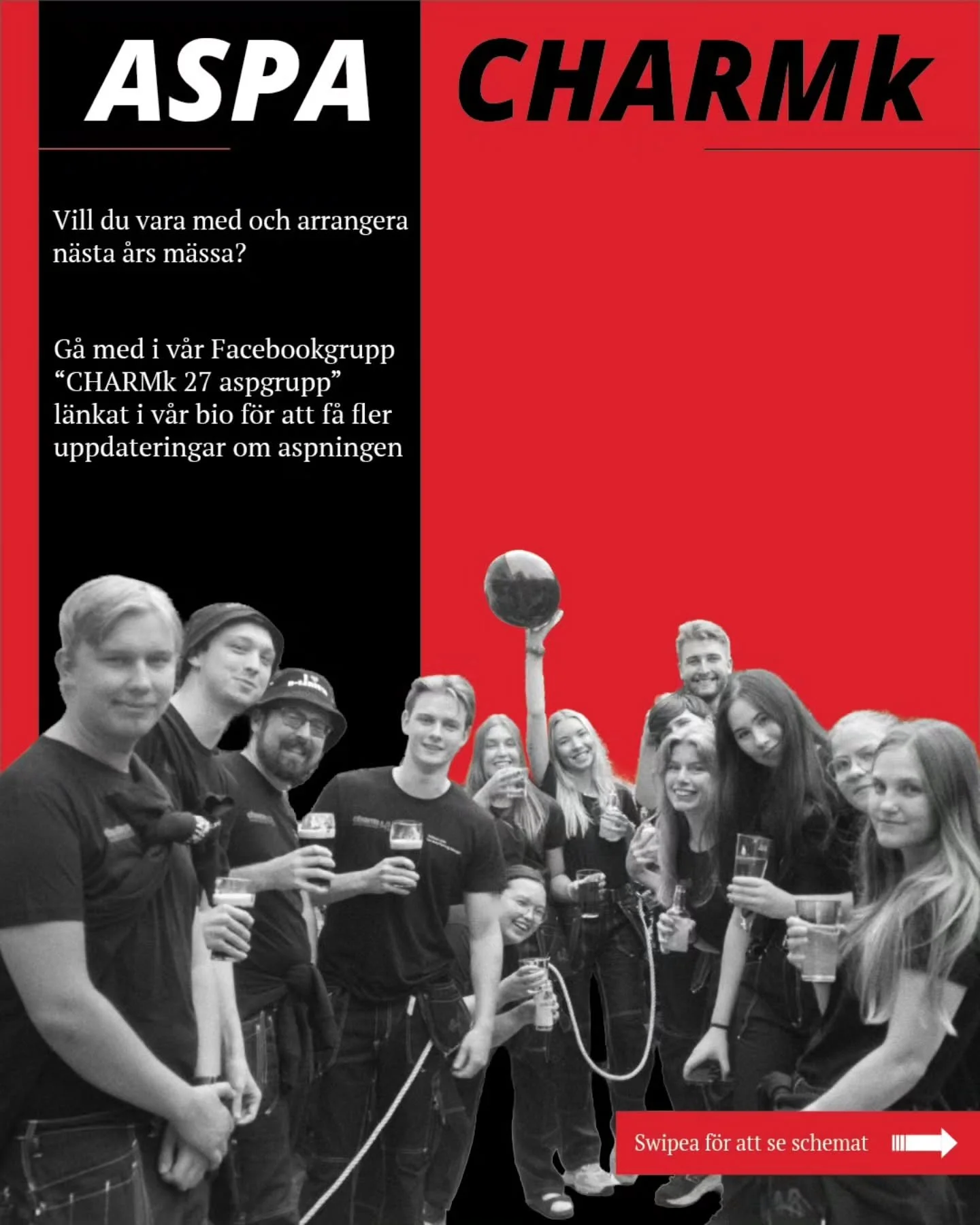 *The following information is for Swedish speakers only*

Vill du vara med och arrangera en av sveriges st&ouml;rsta arbetsmarknadsm&auml;ssa n&auml;sta &aring;r och &auml;ven ha massor av kul vid sidan av dina studier? Tveka d&aring; inte p&aring; a