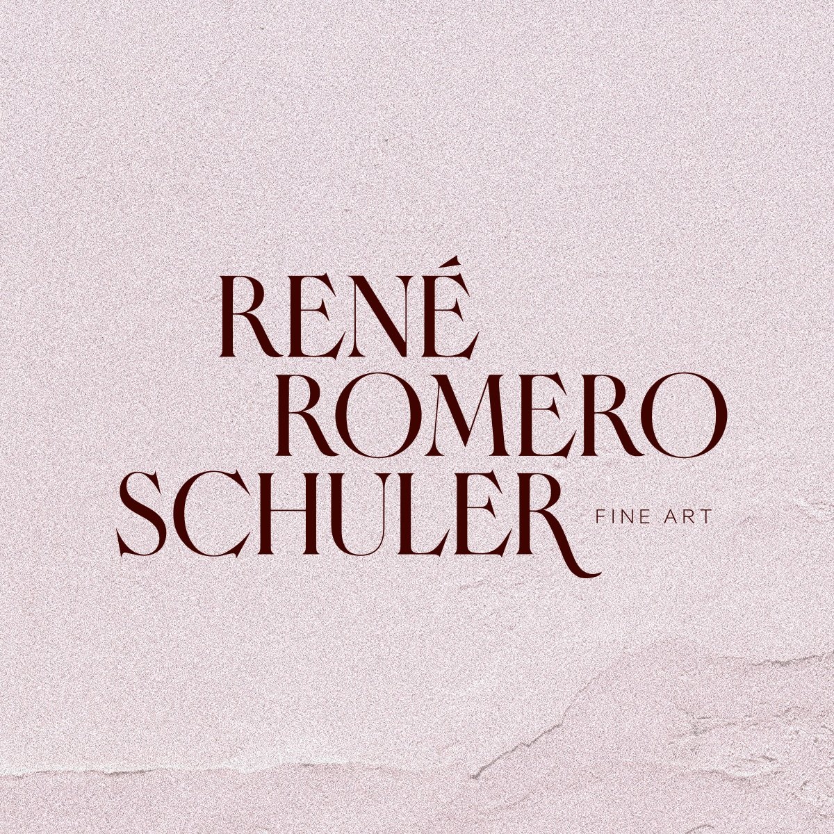 Art background with Rene Romero Schuler logo