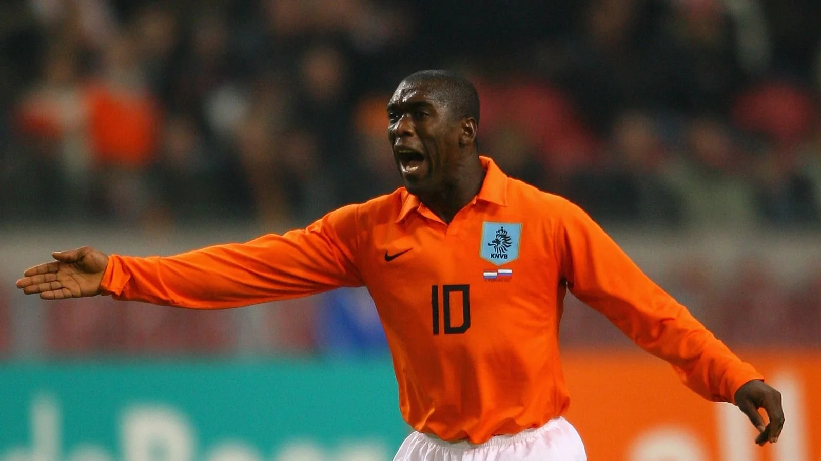 Clarence Seedorf in action for the Netherlands national football team
