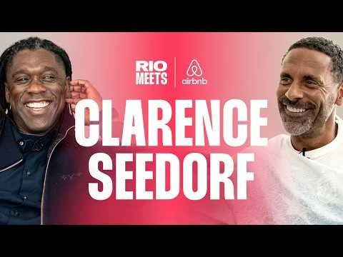 Rio Ferdinand and Clarence Seedorf in conversation during a football interview about Jude Bellingham and elite performance