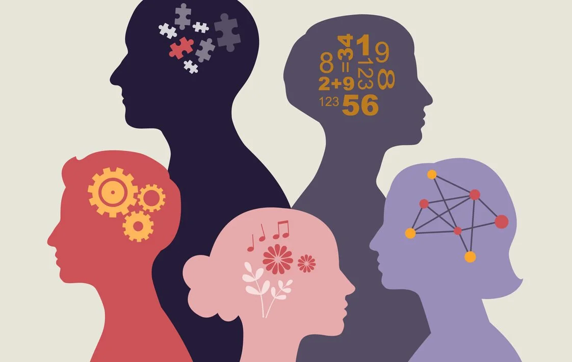A stylised and colourful artistic image of a human brain, illustrating the creative potential and cognitive difference associated with neurodivergence, used in the context of SEND operational improvement and mental health leadership.