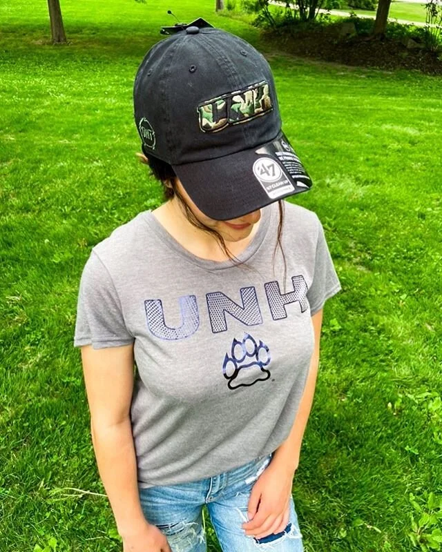 Completing this look with our OHT Camo fill UNH hat! PLUS all hats are 20% off in-store and online🧢🐾