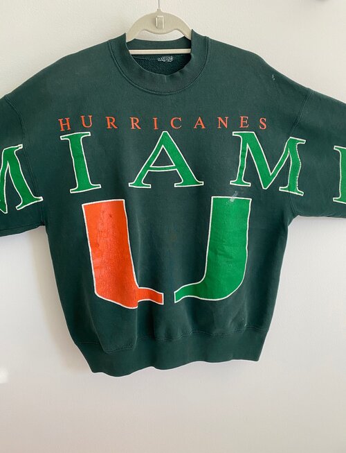RESERVED Vintage 90s Miami Hurricanes T-shirt American -  Norway