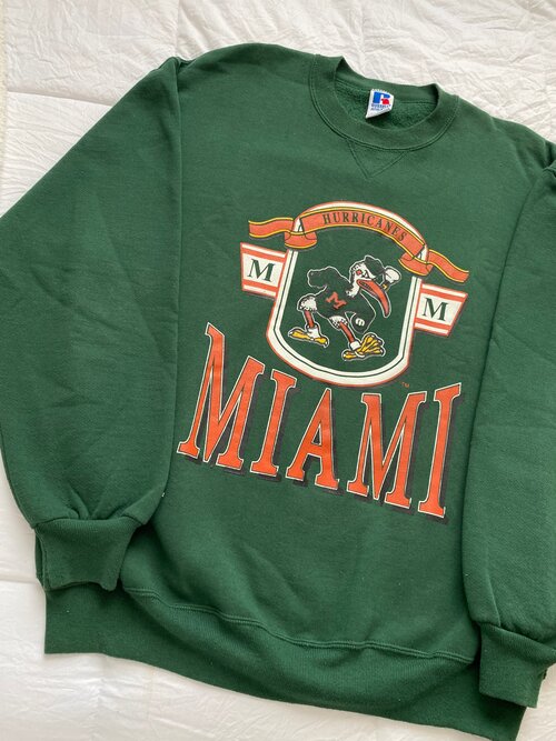 Miami Hurricanes Long Sleeve Jersey - XL – The Vintage Store