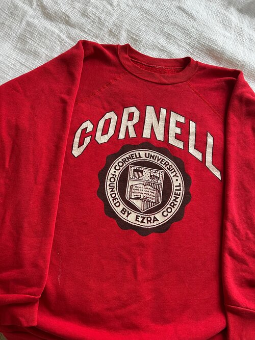 Cornell University Sweatshirt, Cornell Founded By Ezra Cornell Long Sleeve  Short Sleeve