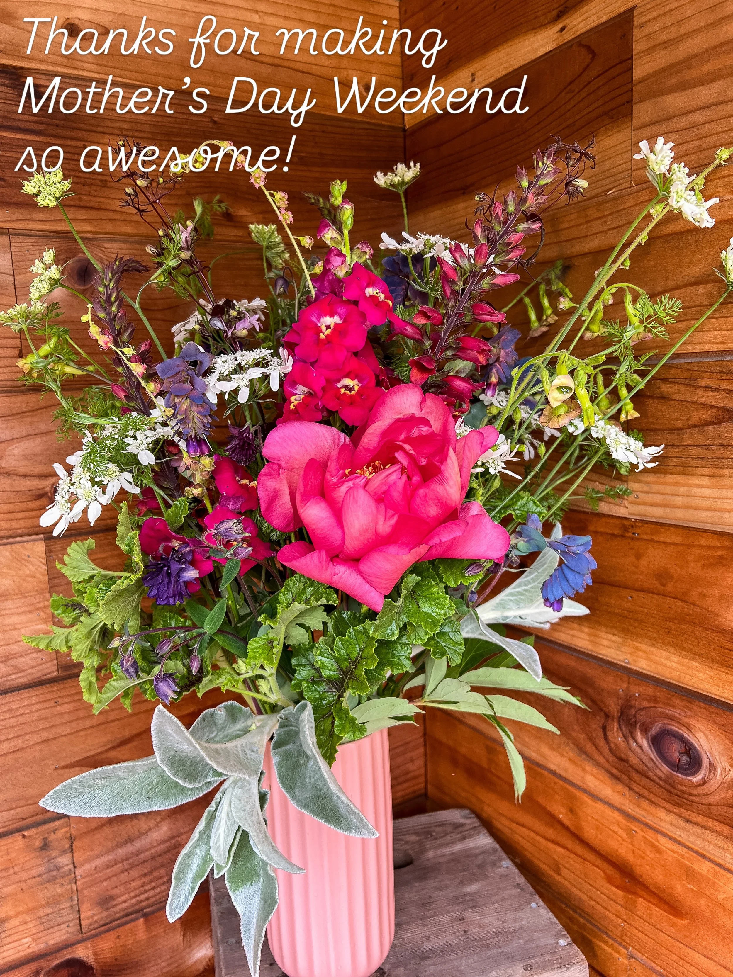 Big thanks to everyone who came out and shared in the excitement over dahlias.

As word about our farm has spread around our local community, I&rsquo;ve enjoyed the opportunities to chat about the dahlias our grandmas grew, and the floral history tha