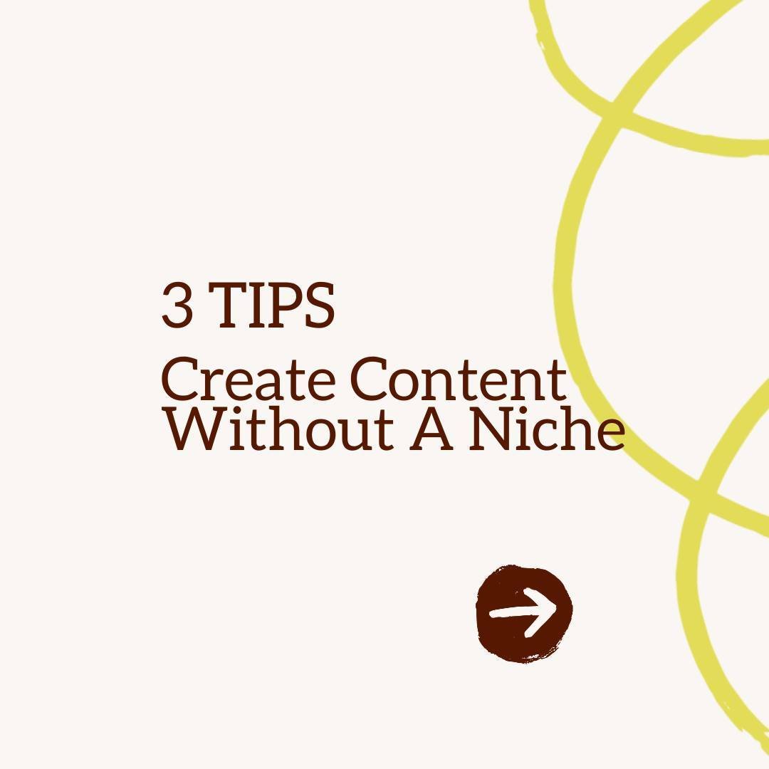 3 tips to create content without a niche

1️⃣ **Start with Your Core Values**:
Your core values are your North Star. 🌟

They guide not only your business but how you connect with your audience. For instance, my values&mdash;Authenticity, Bravery, an