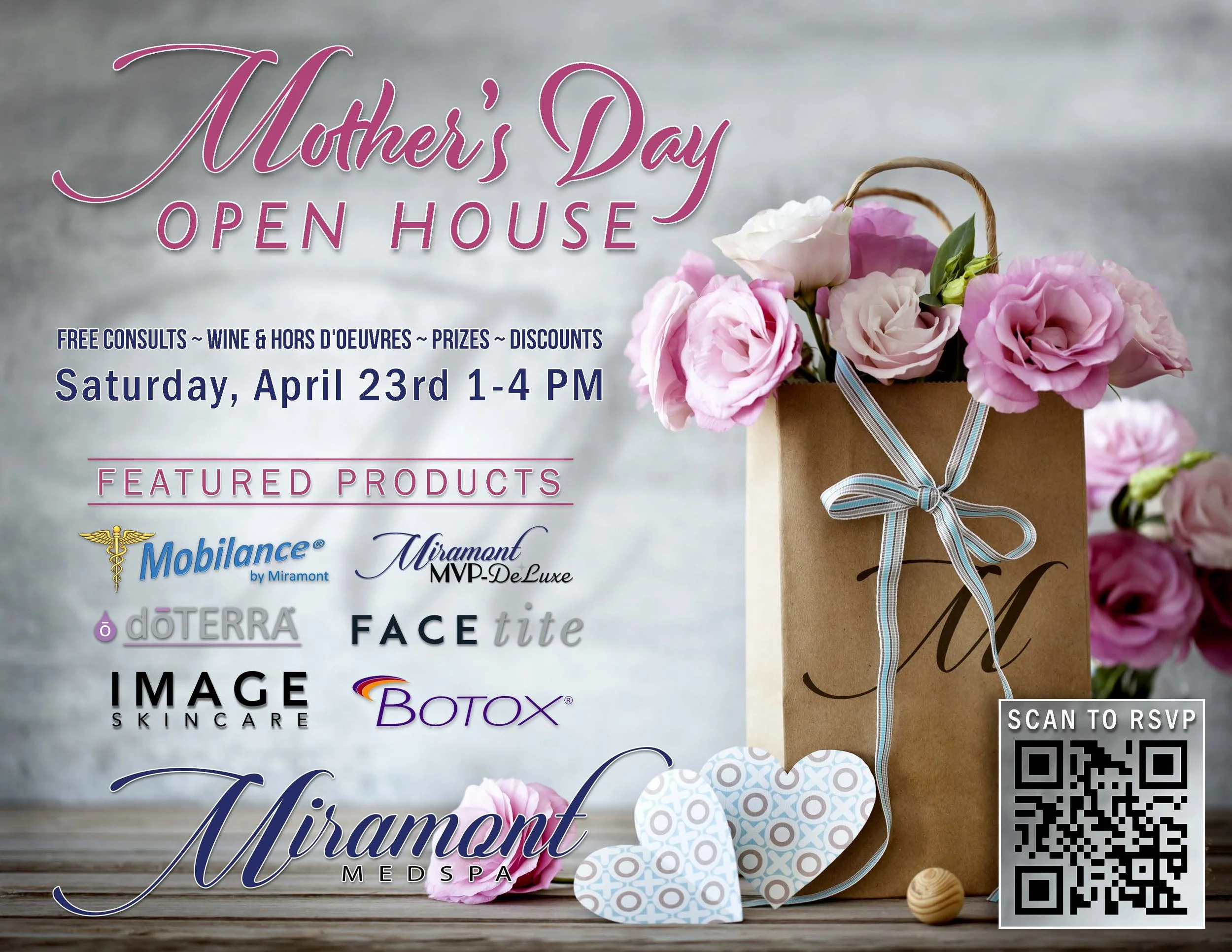 Open House Handbill. This postcard-sized piece of paper is quick and easy for front office staff to hand out to patients as they're checking out.