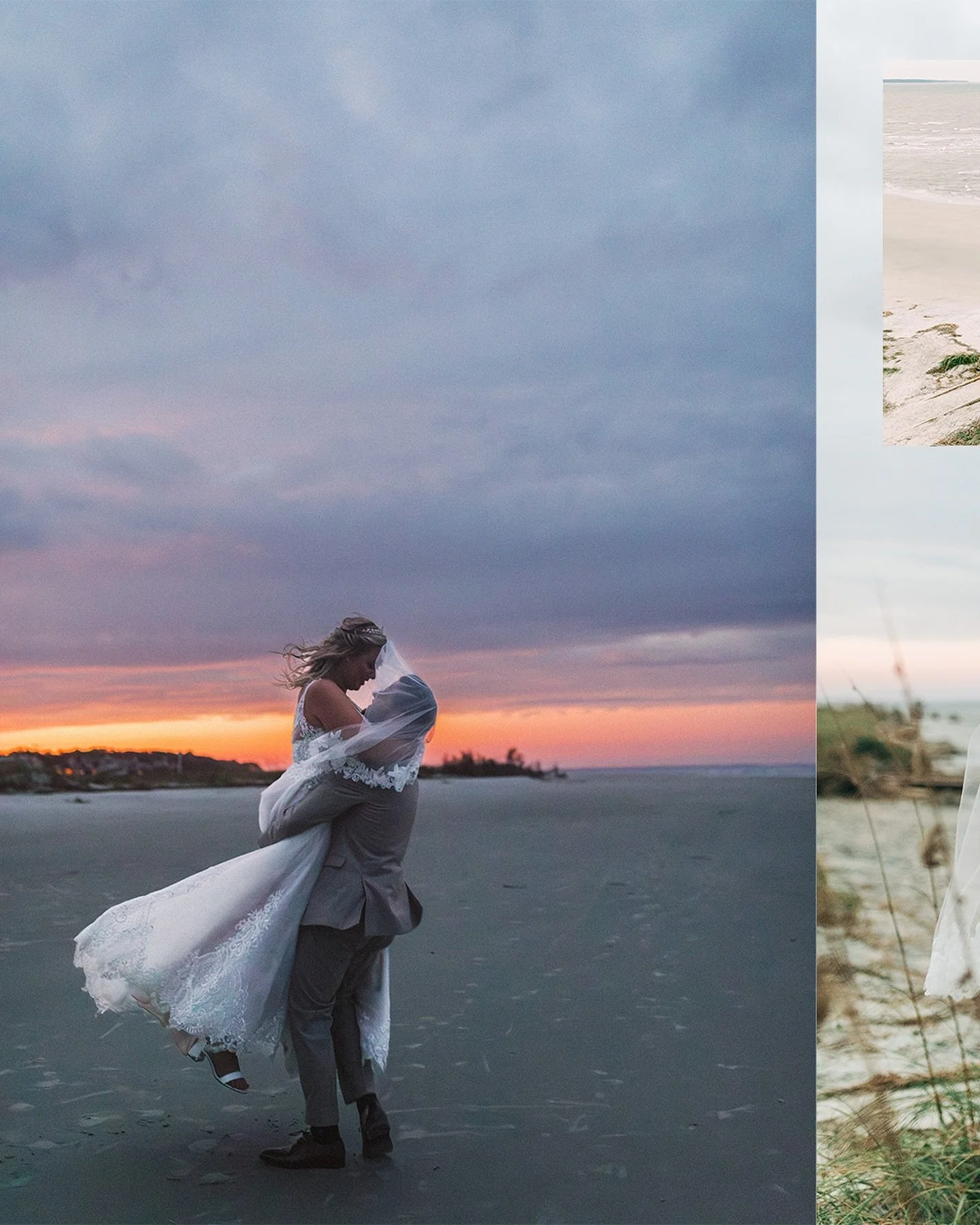 Maeline &amp; Eric exchanged vows on the banks of Hilton Head Island while a stormy sea bubbled behind them.  Encircled by their closest friends and family, they created a little sanctuary of love on the shore. Honored to be a part of their day to ca