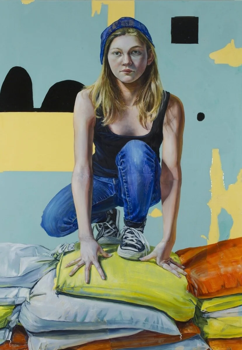   Plasticity I,  46 x 32”  Resin and Oil on Panel 