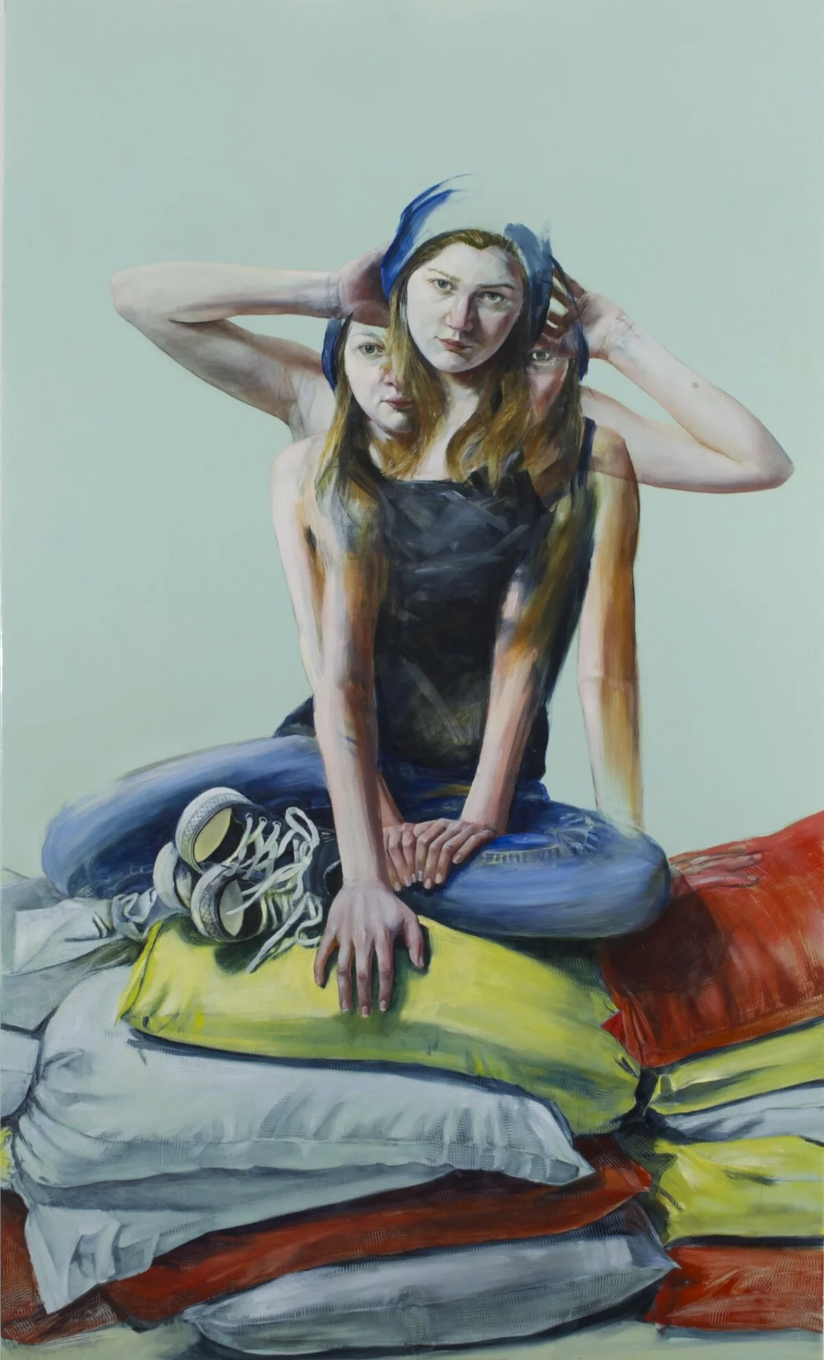   Plasticity II,  60 x 30”  Resin and Oil on Panel 