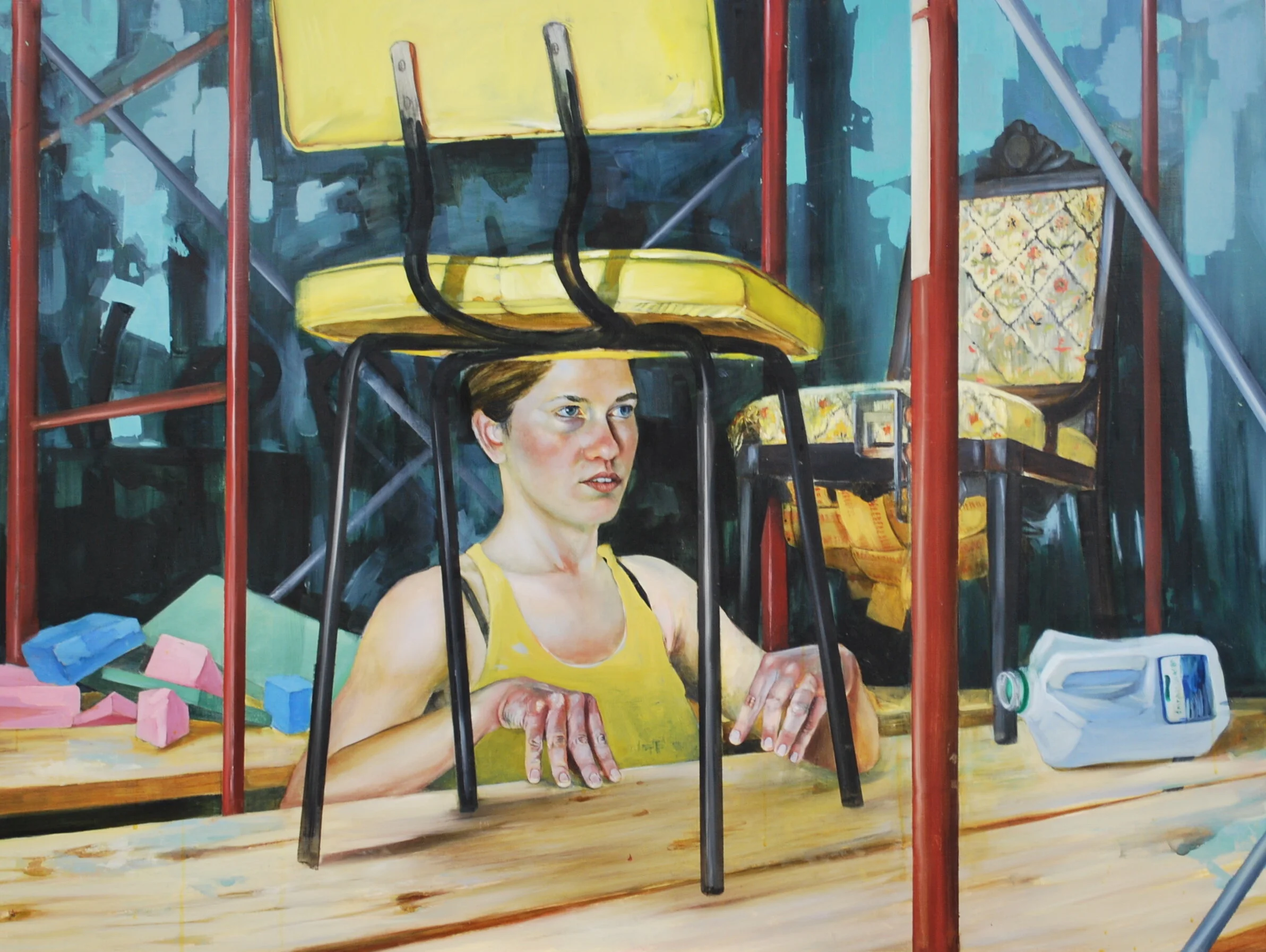   Repairs,  42 x 48” Oil on Canvas 