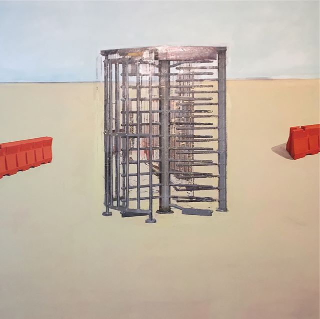 Details of first layers in new paintings. #wip #resinpainting #contemporarypainting #desert #barriers
