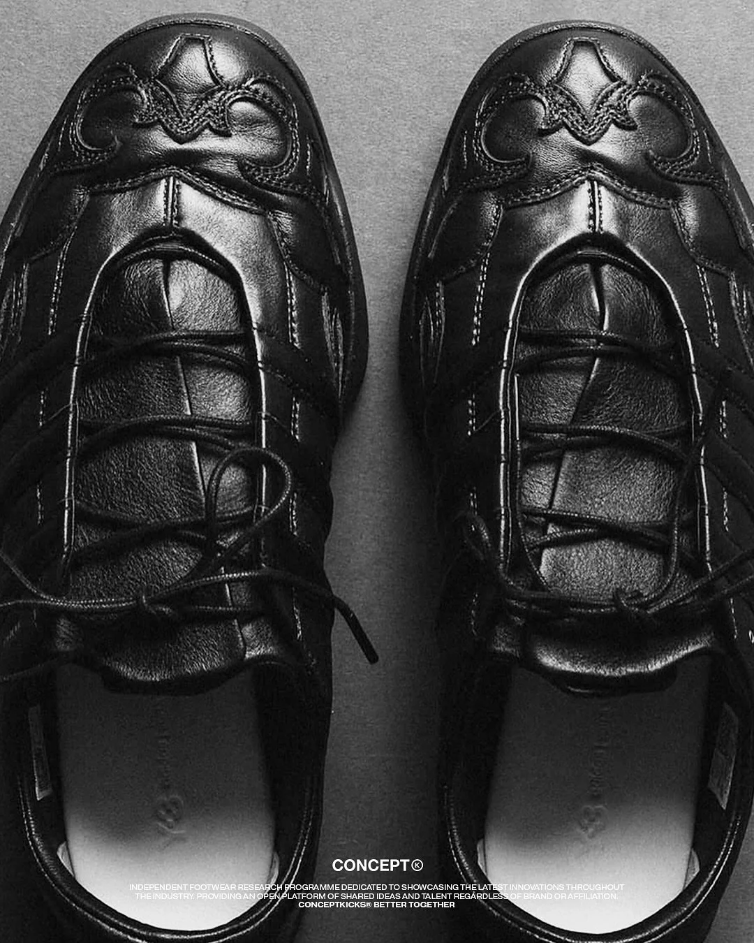Archival Futurism :: The Y-3 Regu 2002

The Regu 2002 continues Y-3&rsquo;s archival dialogue, revisiting the Mei 2002 and evolving it through ornamental leather architecture. A modern reflection on heritage, channeling Yohji Yamamoto&rsquo;s experim