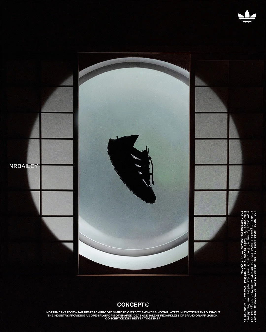 MRBAILEY &amp; adidasOriginals present :: ARUKU YAGI

Now available via our website [Link in bio]

A shoe designed for perpetual motion through asymmetric geometry and adaptive traction. 🐐 

Campaign Credits :

Creative Director : John Chen 
Photogr