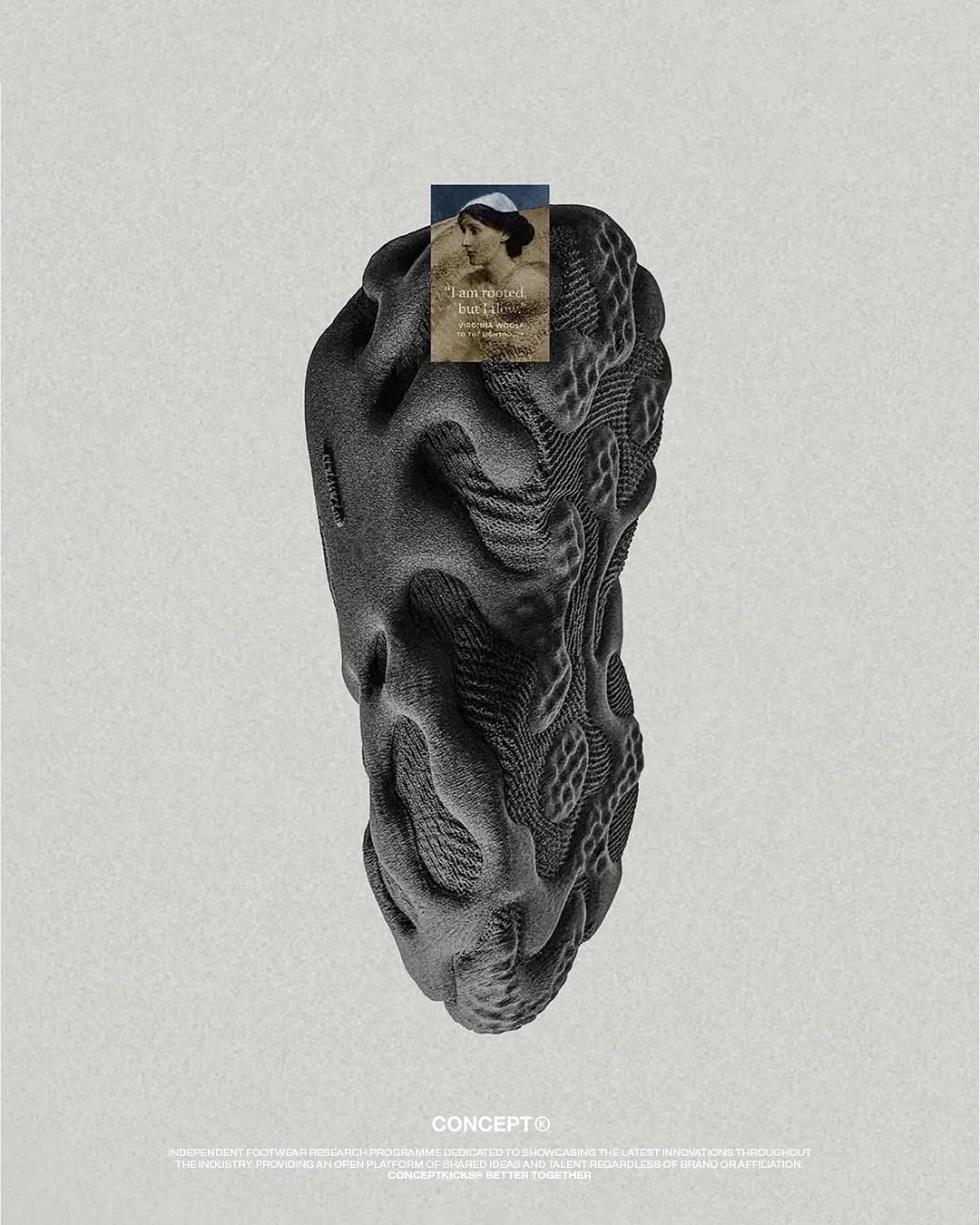 Flow State :: Inspiration in Transition

The silhouette is built around a fluid upper concept inspired by the designer&rsquo;s recent transition from Shanghai to Quanzhou-his thirteenth move in ten years. The form language references flowing water: l