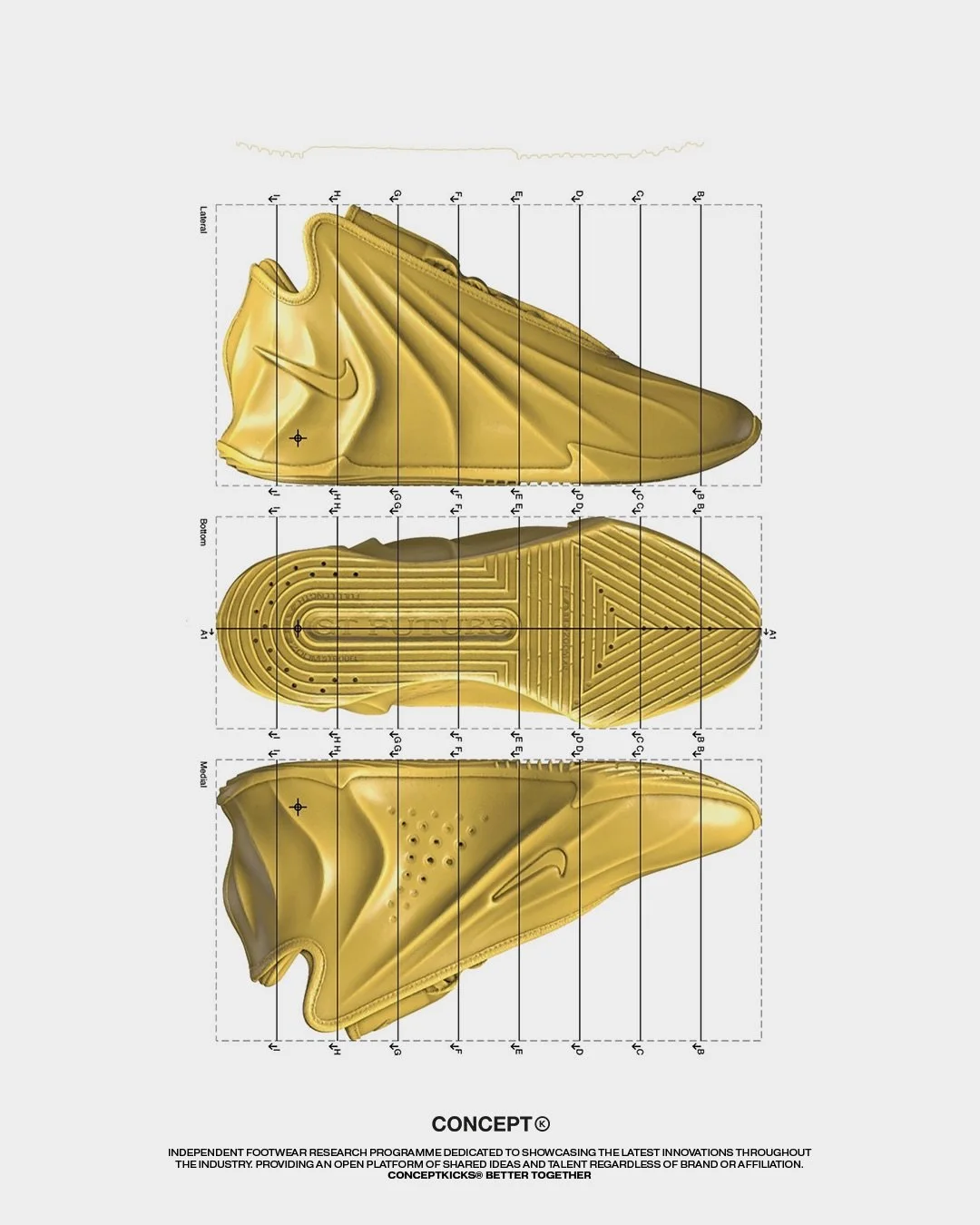 Nike GT Future

Early Design &amp; Development
Shared by Jason Petrie

Conceived as a next-generation basketball performance platform, the GT Future pairs Nike Basketball&rsquo;s most advanced underfoot technologies with a sculpted, future-facing for