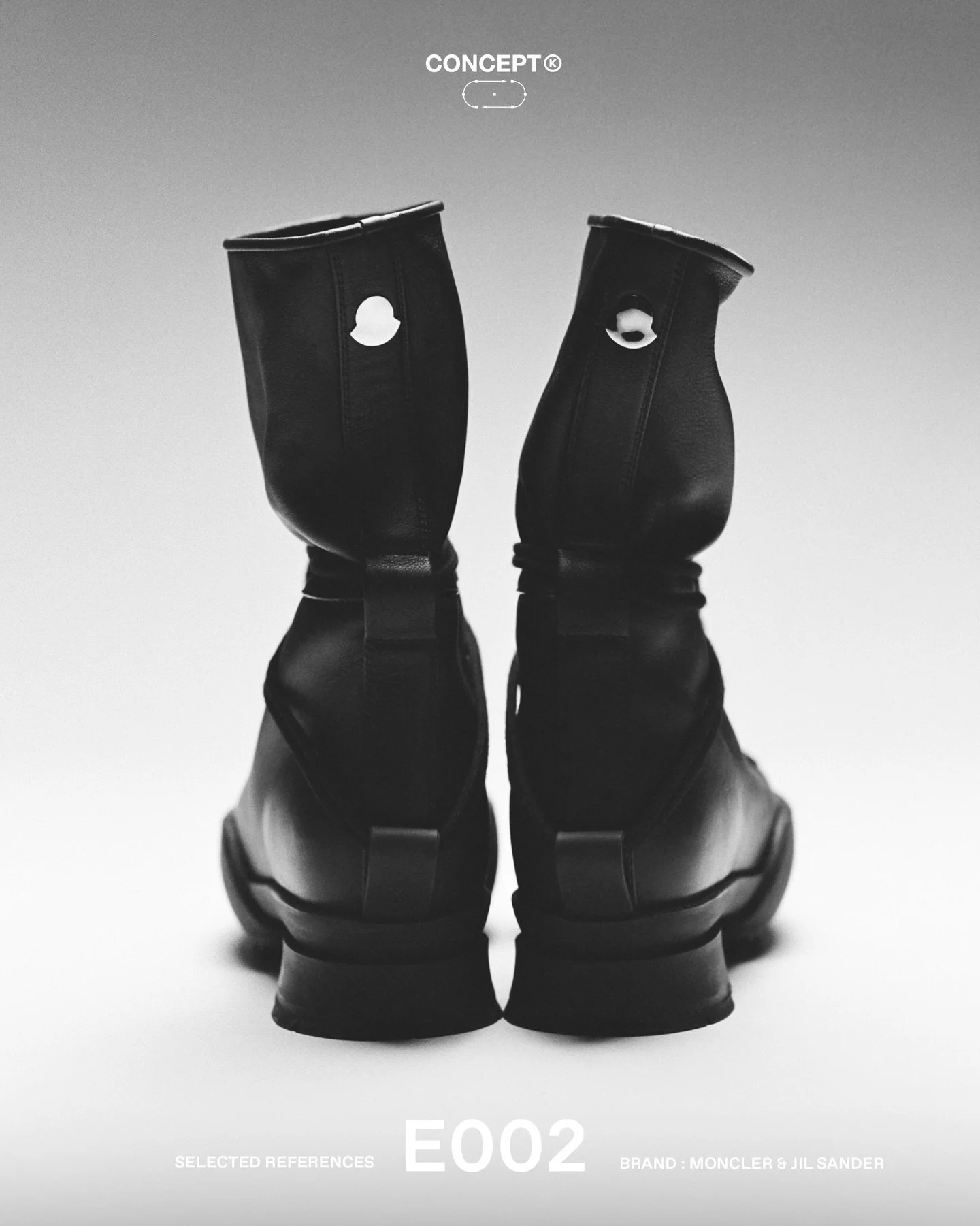 (E)xperiment &rarr; Moncler + Jil Sander

A rare look at an unreleased @Moncler + @JilSander boot - where luxury leather construction meets alpine-ready tooling. The silhouette exaggerates mountaineering references through sculpted proportions and wr