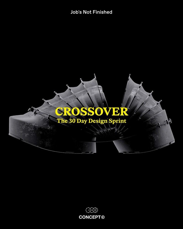 Job&rsquo;s Not Finished &rarr; Crossover

Introducing Crossover, a new section within JNF that shines the light on cross-discipline creation.

The project is framed as a 30-day design sprint built around collaboration. Bringing two distinct creative