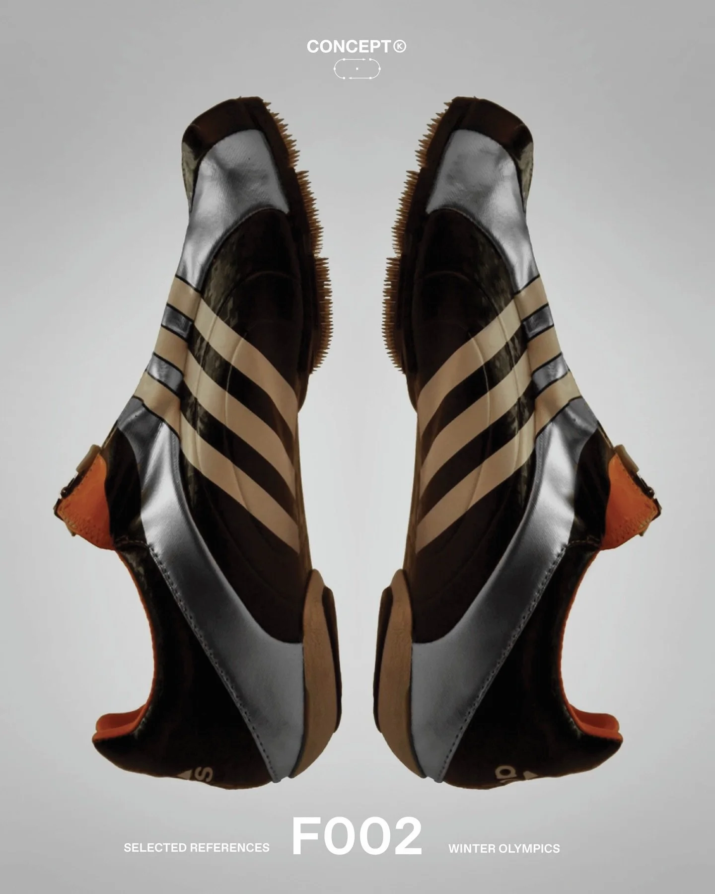 (F)unction 002 &rarr; Skeleton Footwear

Built for hundredths of a second 💀

The @adidas adiStar Skeleton racing shoe strips footwear back to pure function : low-profile, zip-shrouded upper, micro-needle forefoot spike matrix, and a sculpted heel en