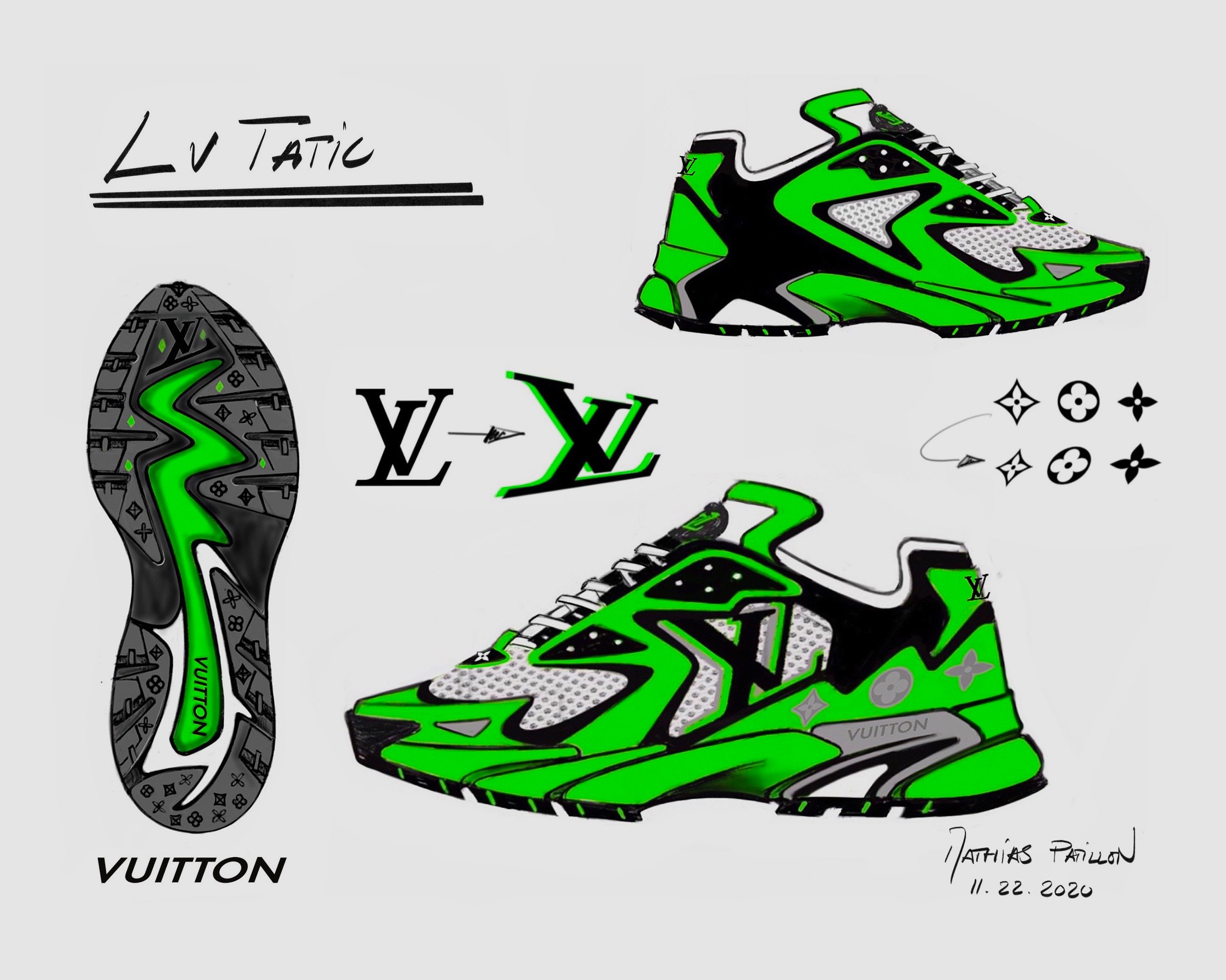 LOUIS VUITTON Runner Tatic Sneakers Low Trainer By Virgil Abloh