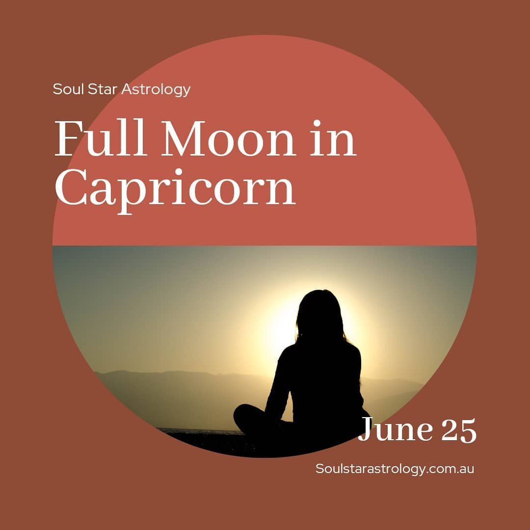 ⭐Full Moon in Capricorn June 25 

Known as the &ldquo;Strawberry🍓 Moon&rdquo; this Full Moon🌕 will cast a spotlight on our need for stability, and between work and family life. The Sun in Cancer 🦂will cause us to consider home and refuge, our feel