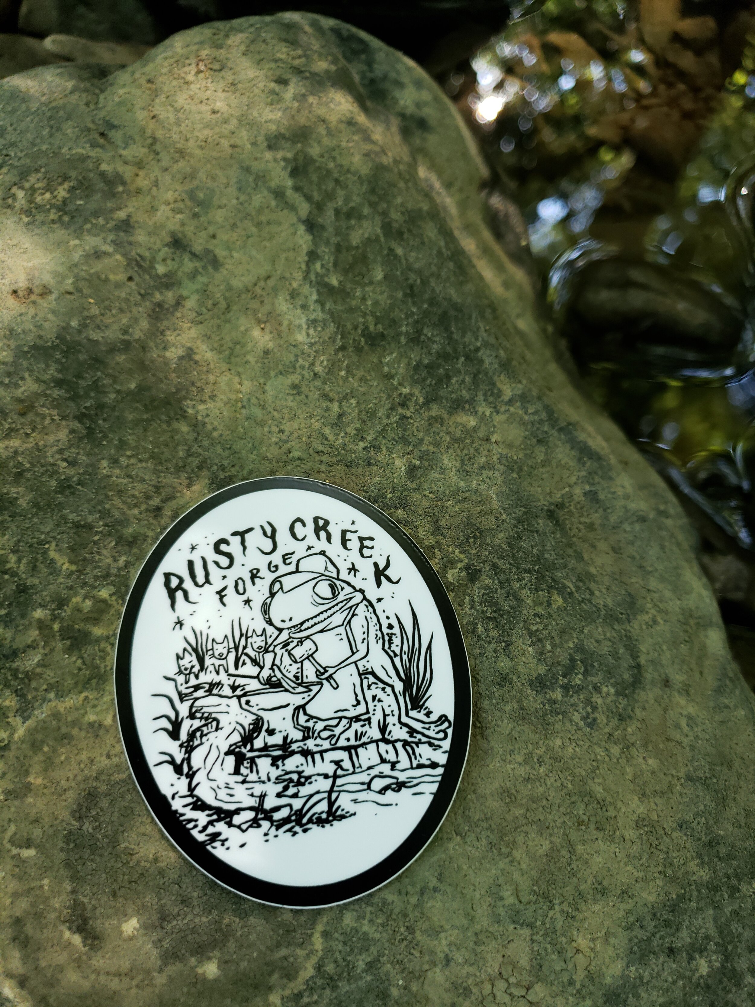 2x3’’ Rusty Creek Forge Sticker - Oval
