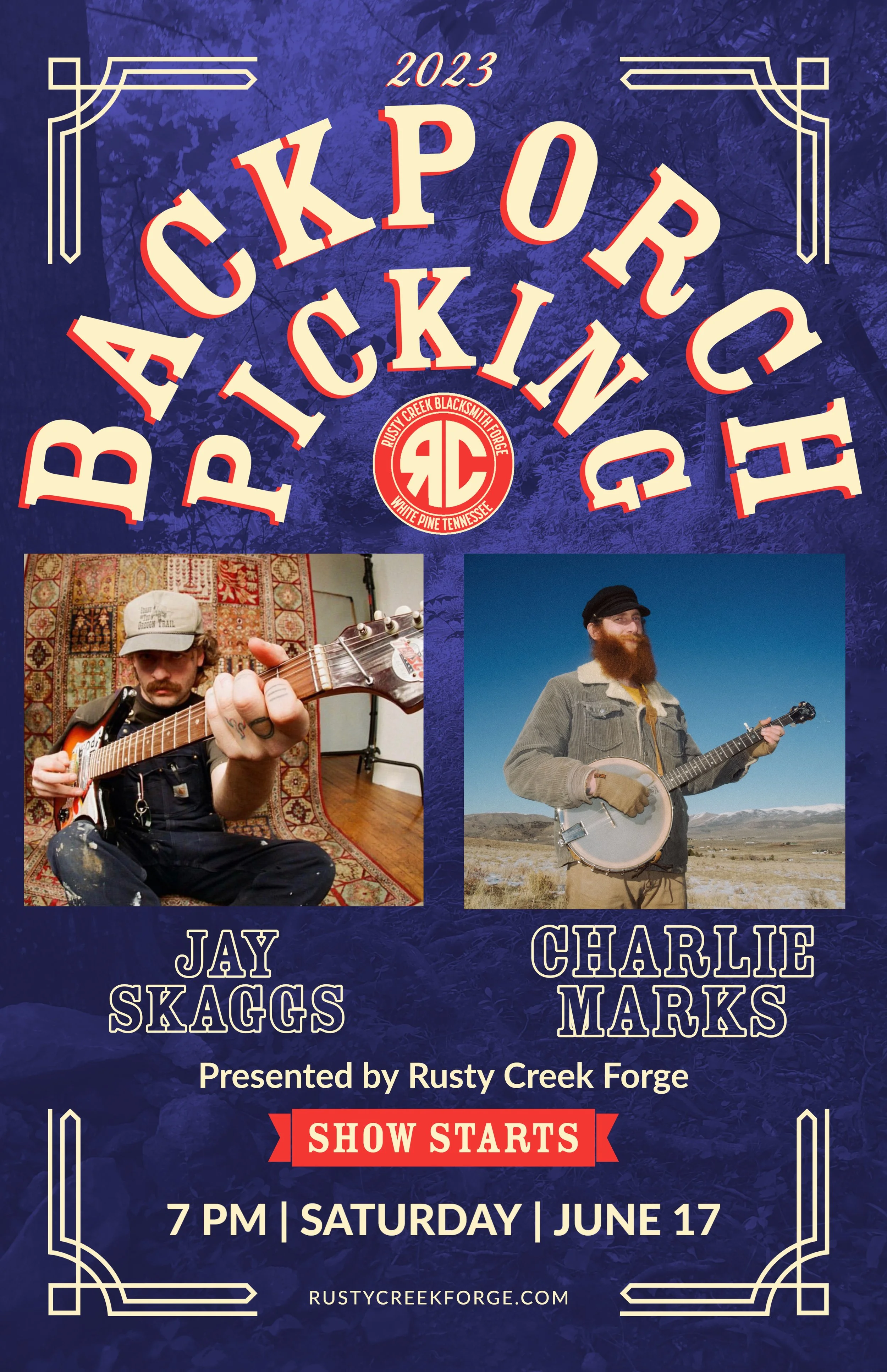 Jay Skaggs \ Charlie Marks Backporch Picking Ticket June 17th 2023