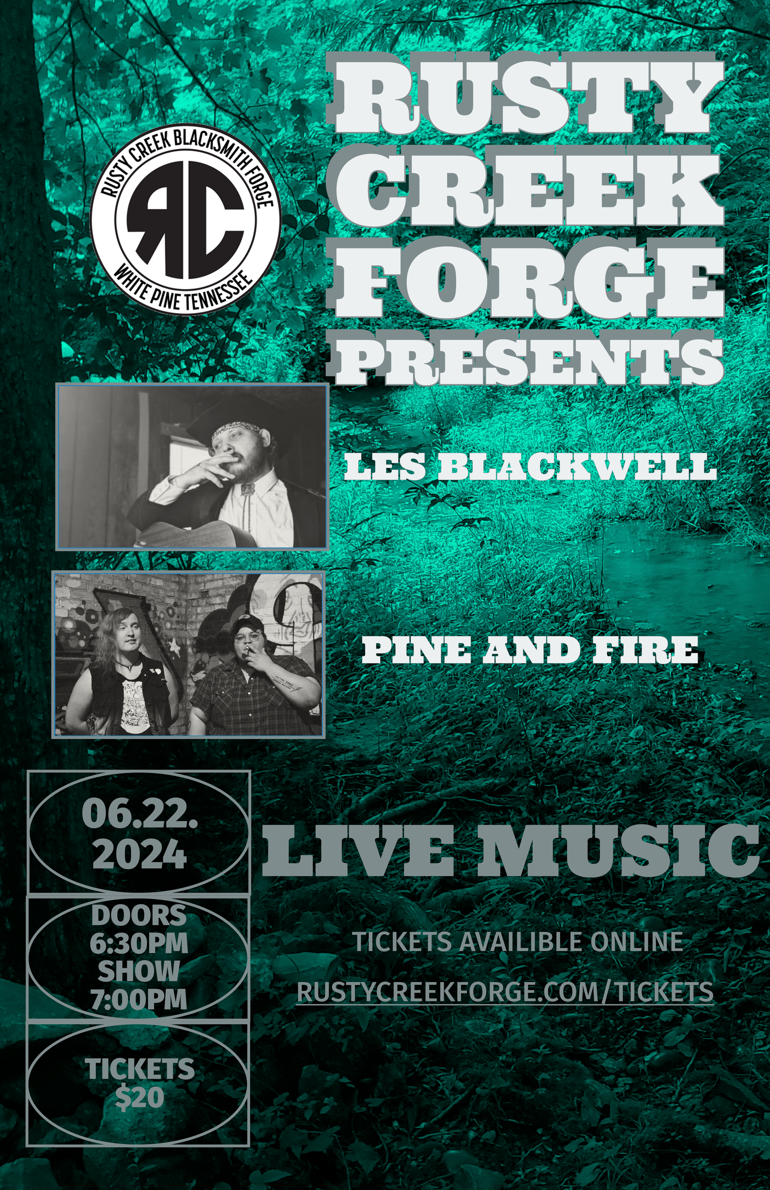 Les Blackwell \ Pine & Fire Ticket 2024