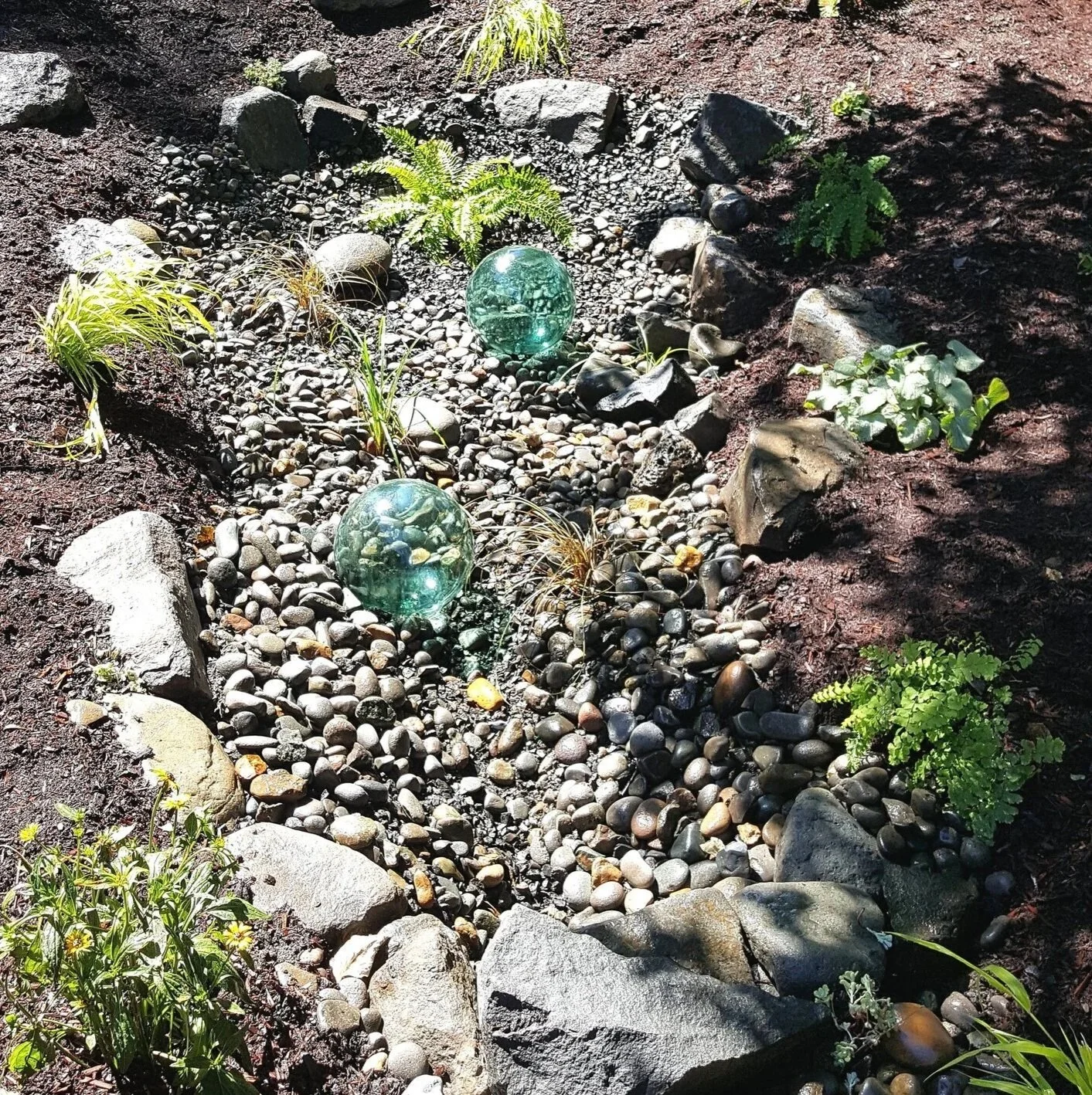Artistic Rain Garden