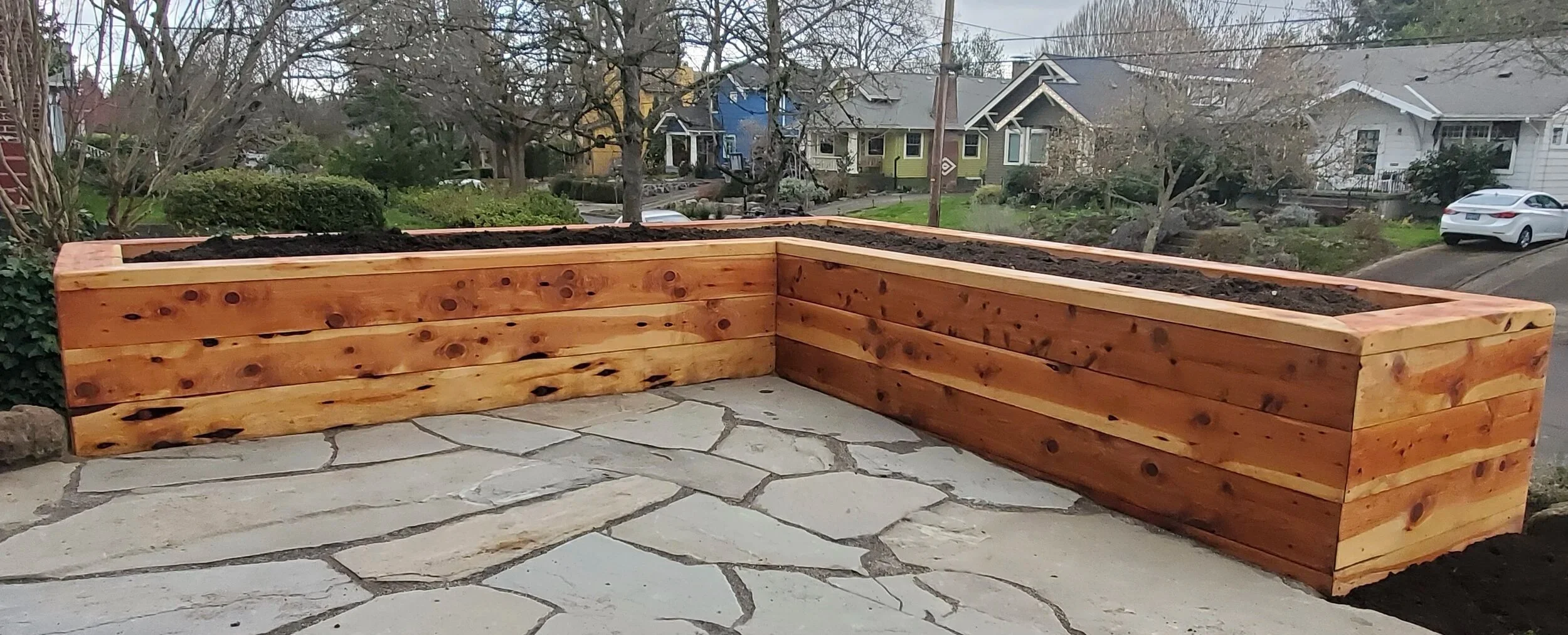 L-Shaped Raised Bed
