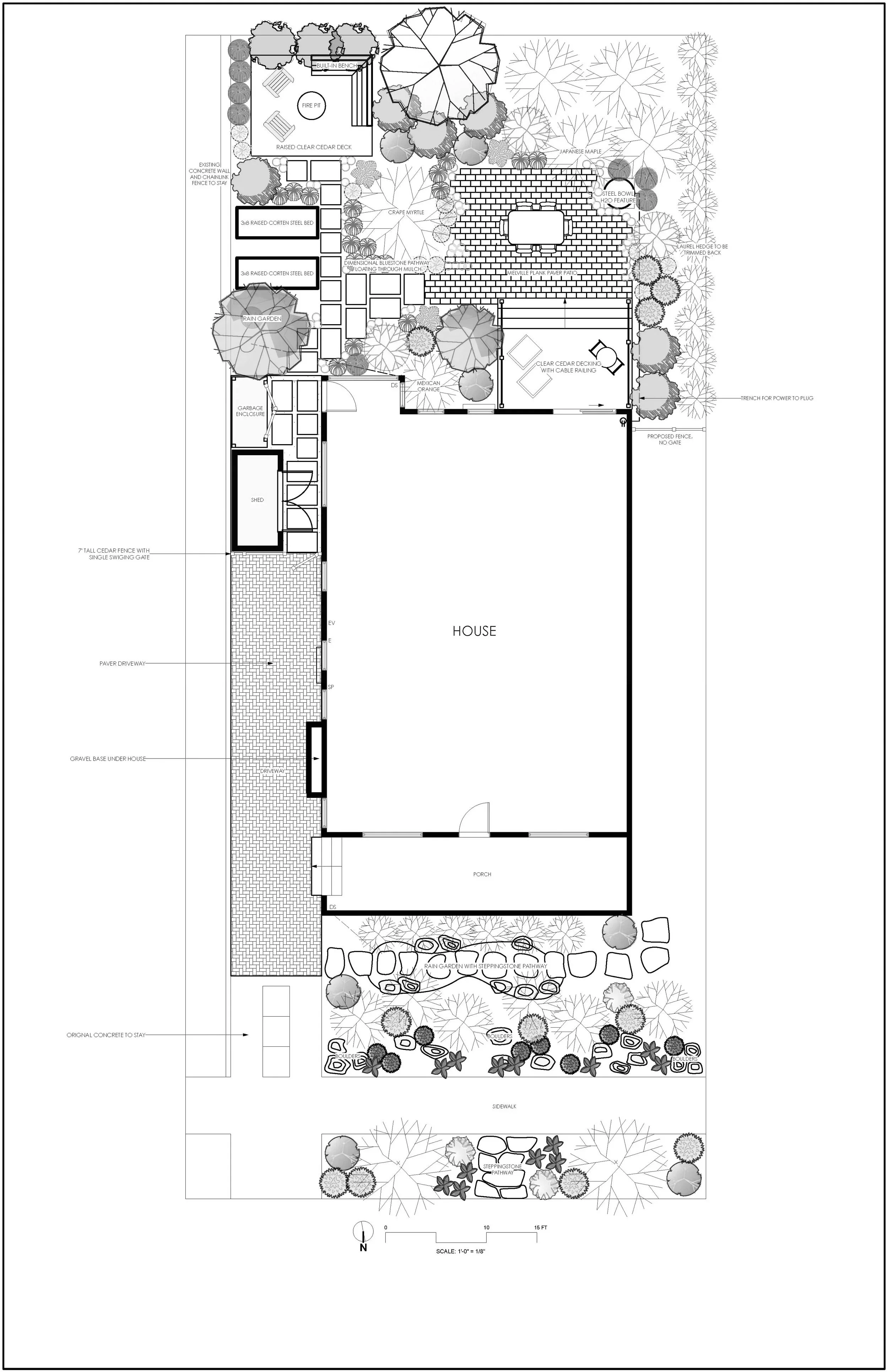 modern full property landscape design portland oregon